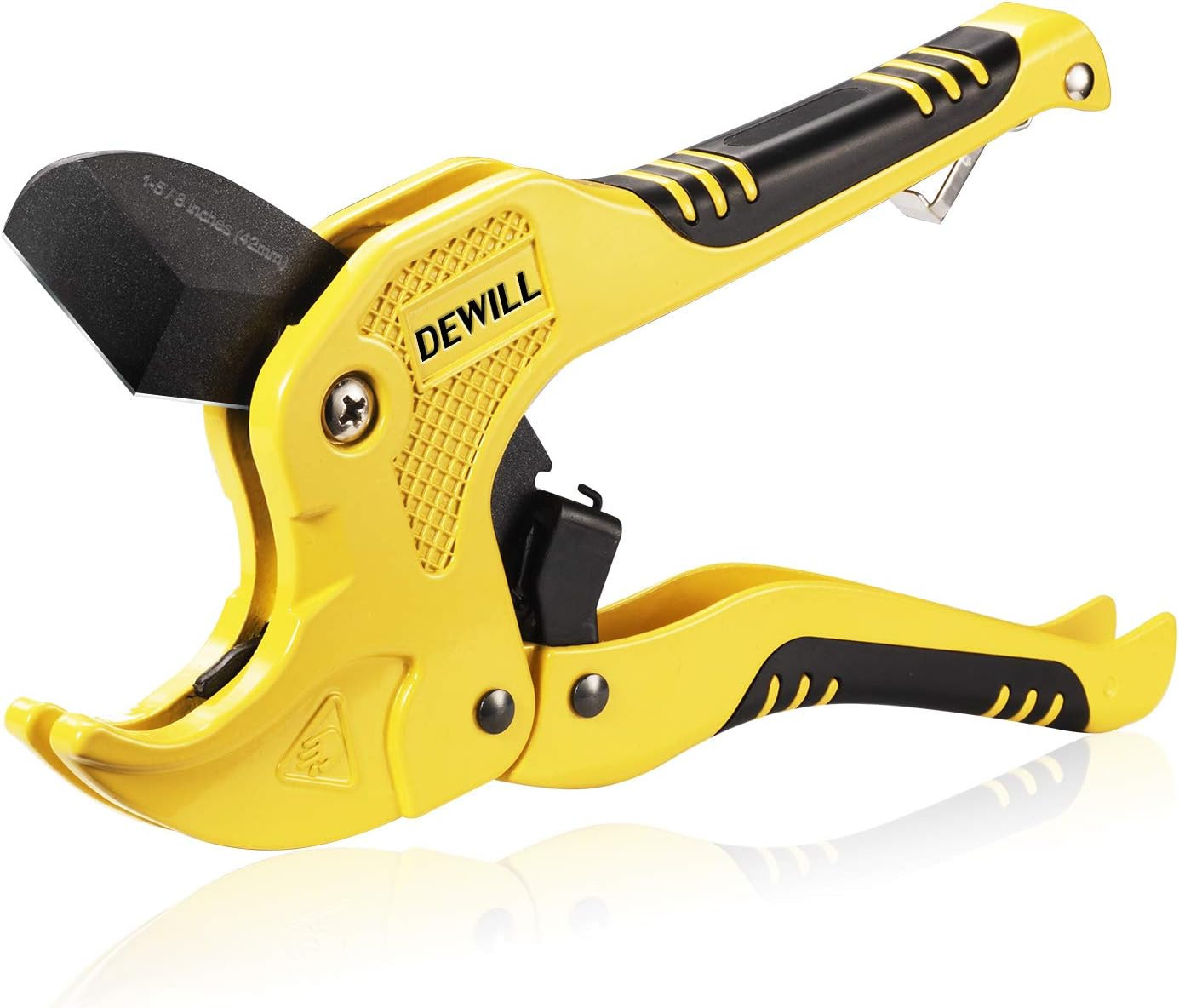 Ratchet PVC Pipe Cutter 1-5/8" Cutting Tool for Plastic PEX PPR PE Tube Hose