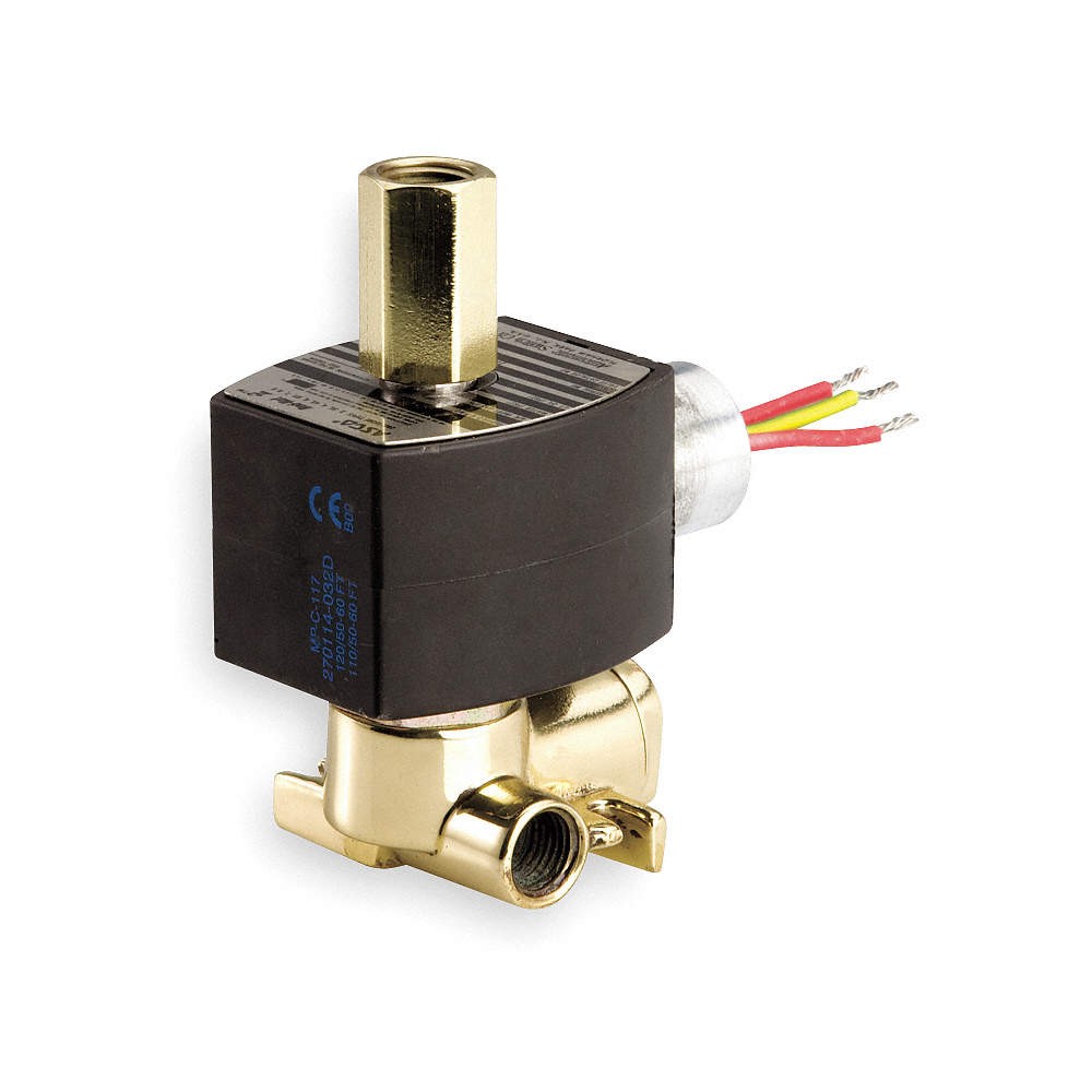 REDHAT EF8317G035 Quick Exhaust Solenoid Valve,Brass,NC 3UL83