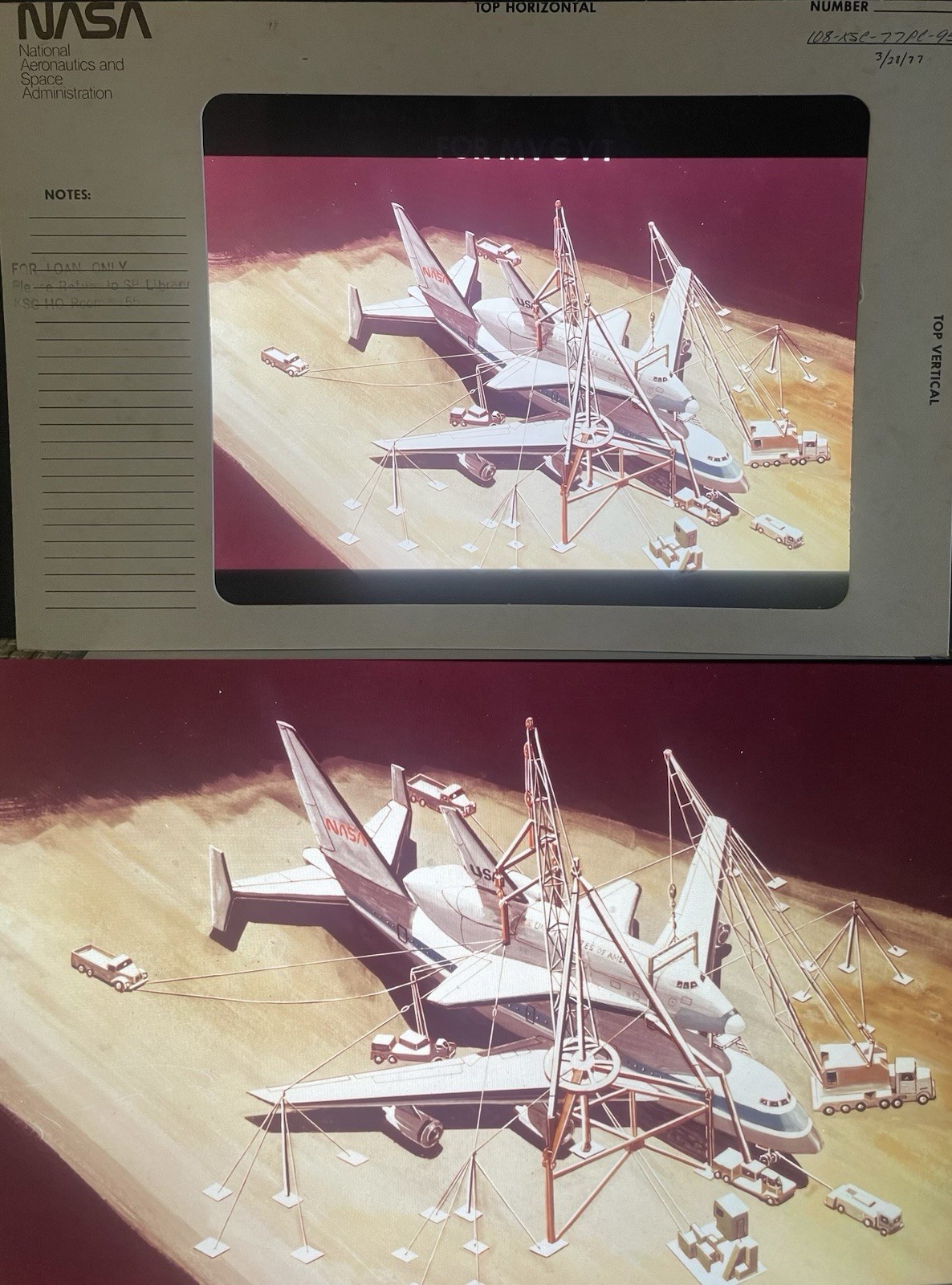 1972-1990 NASA Space Shuttle Program 100+ Large Transparency Presentation lot
