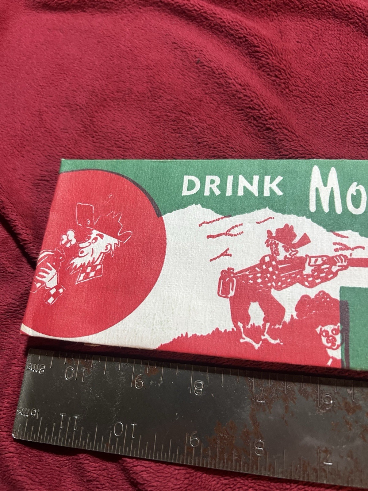 Vintage 1972 Hillbilly Mountain Dew Adjustable Soda Jerk Hat.
