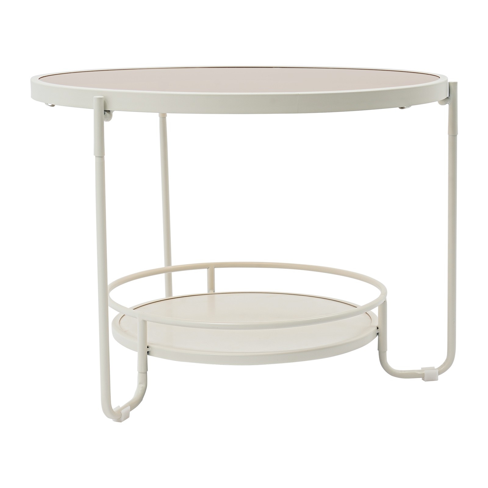 Modern Round 2-Tier Side Table, Coffee Table,tea table for balcony, study room