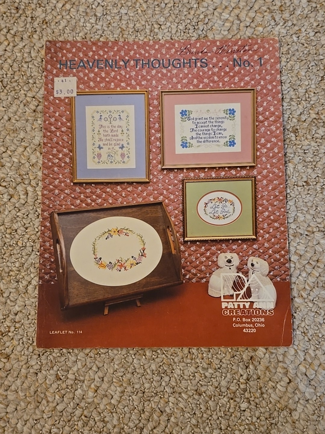 Heavenly Thoughts No. 1 Patty Ann Creations Leaflet 114 Cross Stitch  Let Go Let