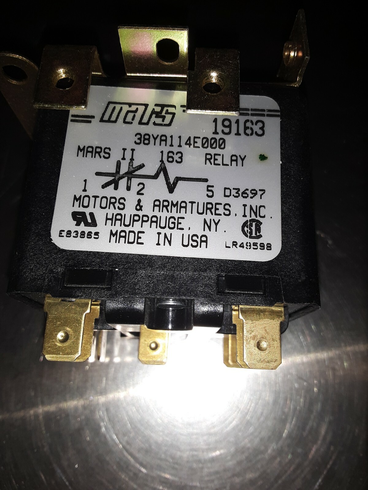 19163-MARS   MARS (MOTORS & ARMATURES) RELAY POTENTIAL MARS II 163
