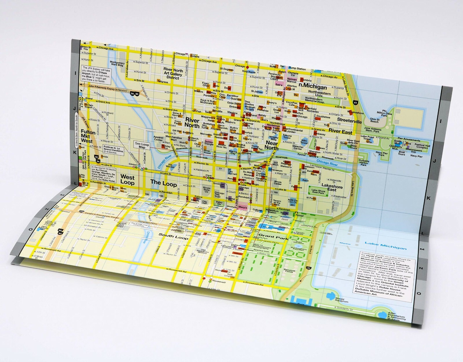 Map of Chicago, Illinois, USA, by Red Maps, Street Map