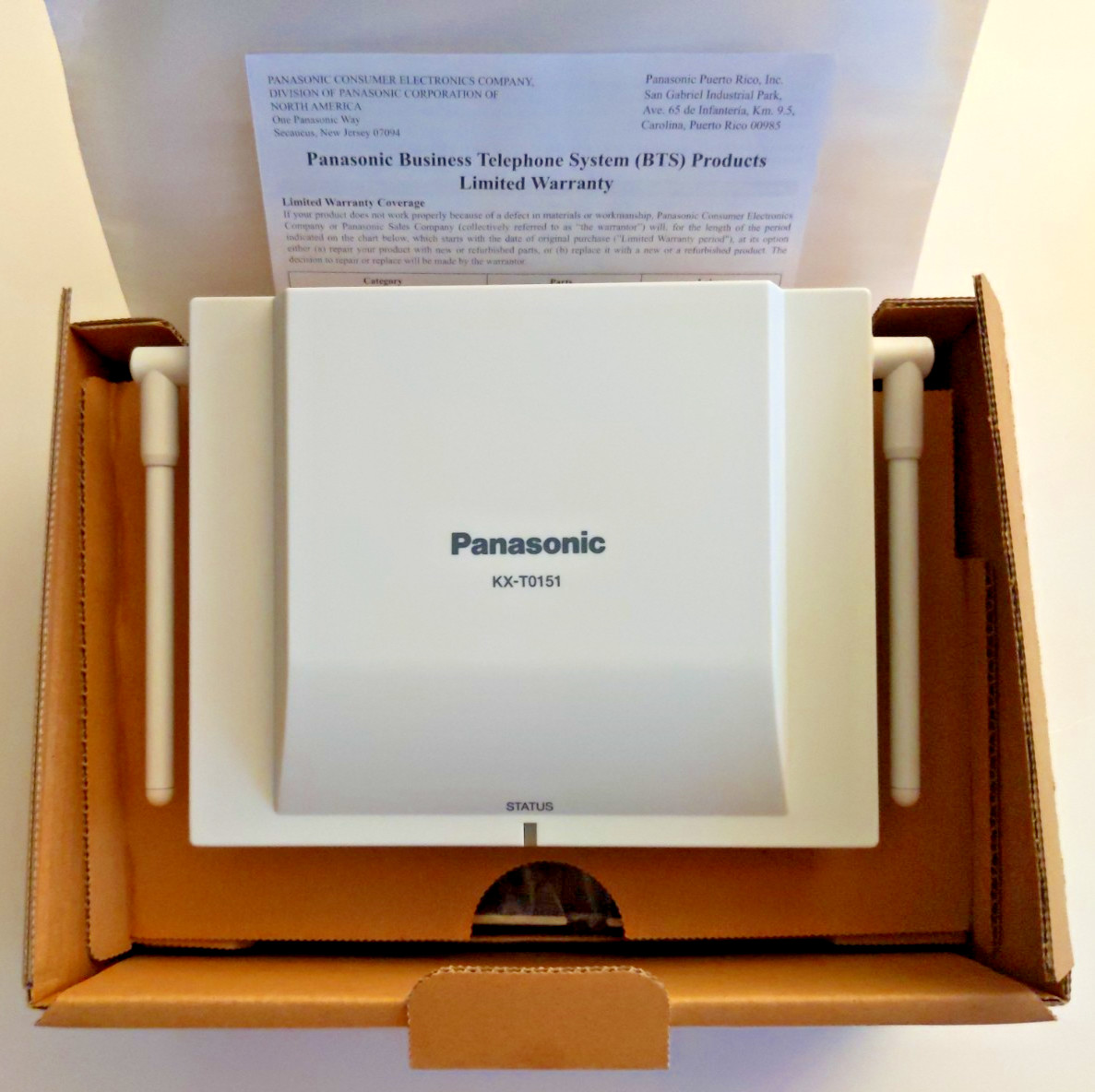 Panasonic KX-T0151 2.4GHz 2-Channel DECT Cell Station Wireless Base Unit NIB