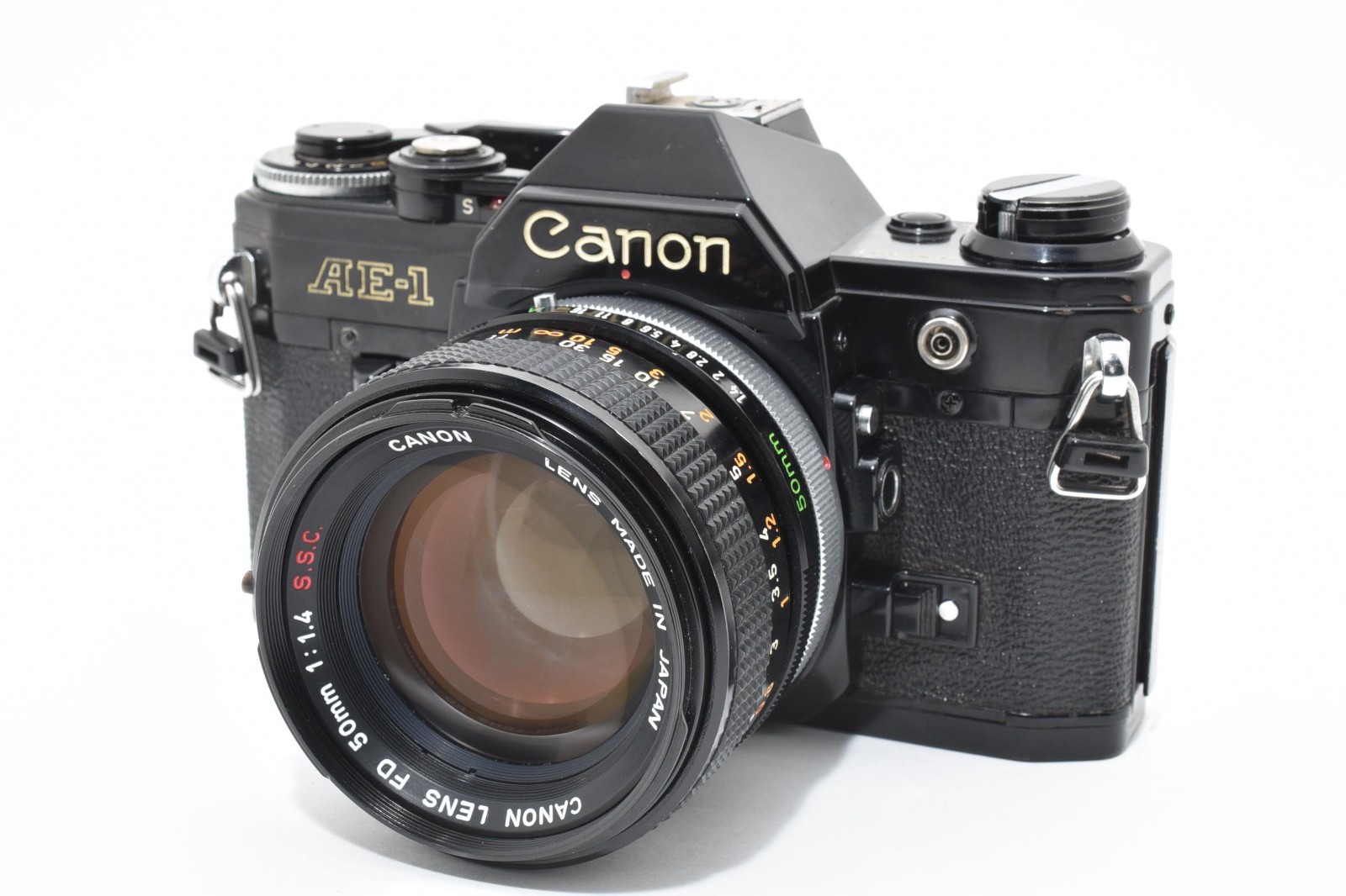 Read [Near Mint] Canon AE-1 Film Camera FD 50mm f/1.4 S.S.C. Lens From JAPAN