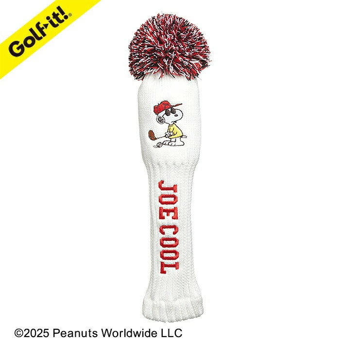 LITE Peanuts Joe Cool Snoopy Knit Driver Golf Headcover H-496