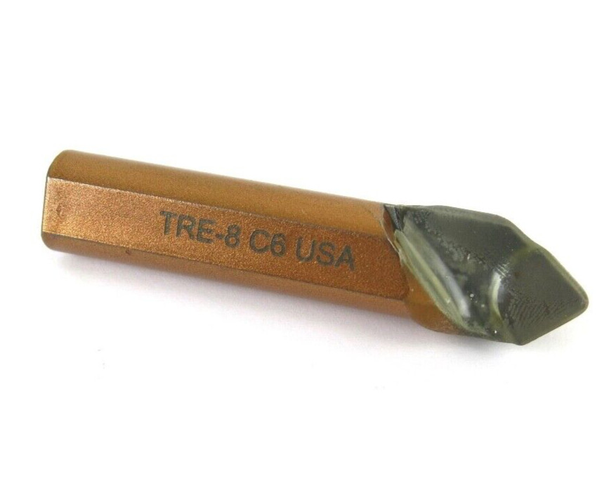 1pc ACT TRE-8 C6 Grade Brazed Carbide 1/2" Round Shank Lathe Boring Tool Bit