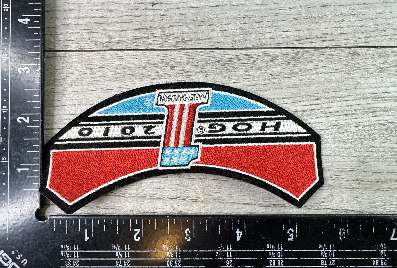 2010 Harley Davidson Motorcycles Patch HOG #1 Red White Blue - New