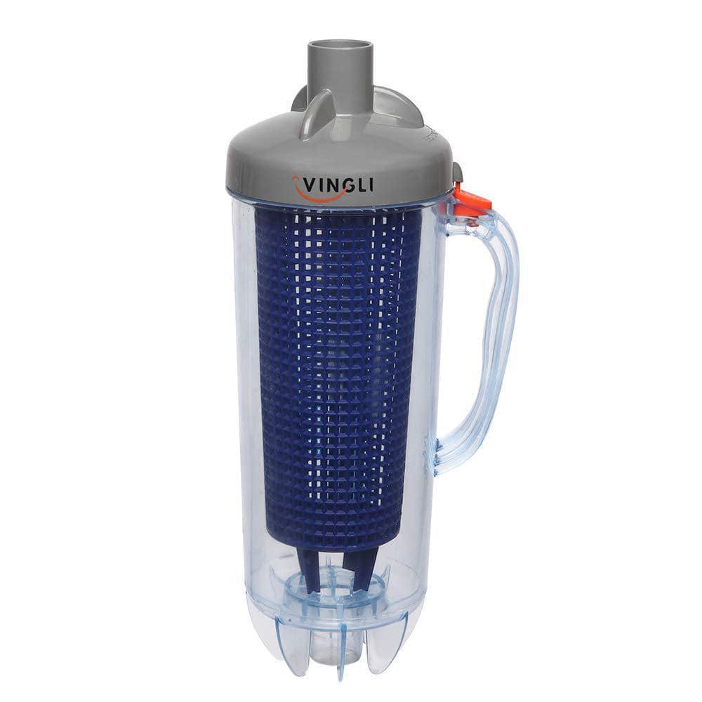 Leaf Canister with Plastic Mesh Basket Leaf Trap for Automatic Pool Vacuum Clean