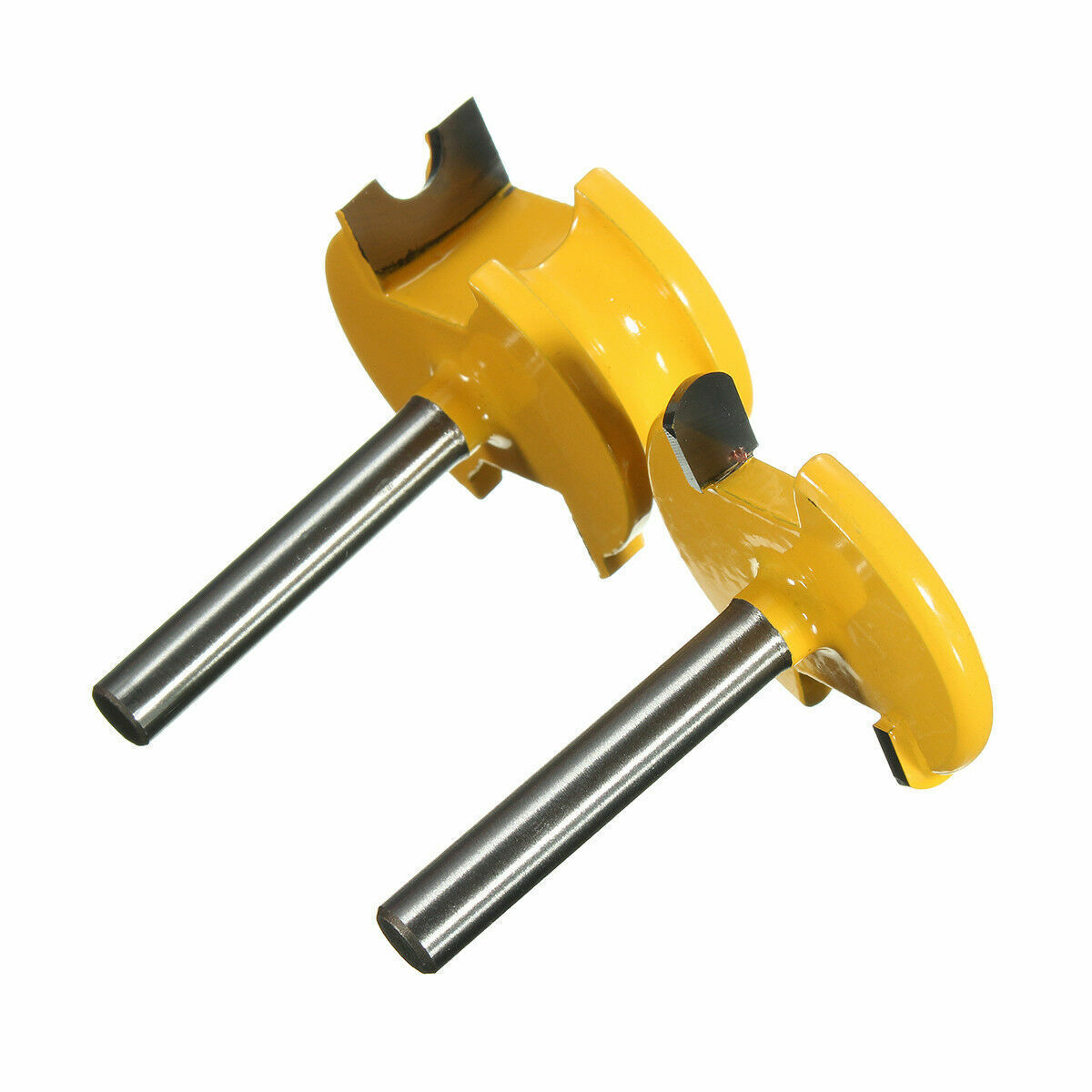 2PCS 1/4" Shank 1/4" Dia Canoe Joint Flute & Bead Router Bit Woodworking Tools
