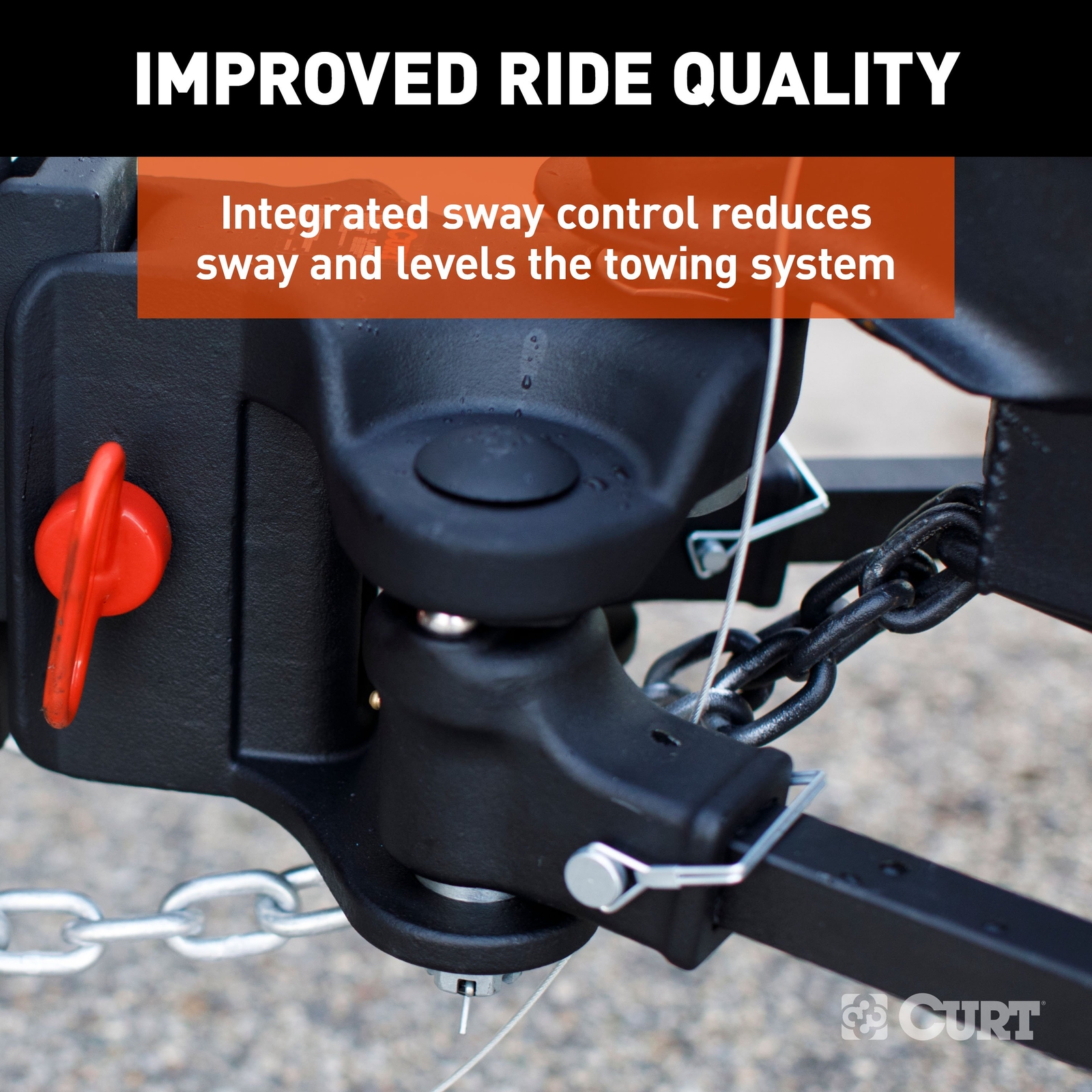TruTrack 4P Trailer-Mounted Weight Distribution Hitch, 8-10K