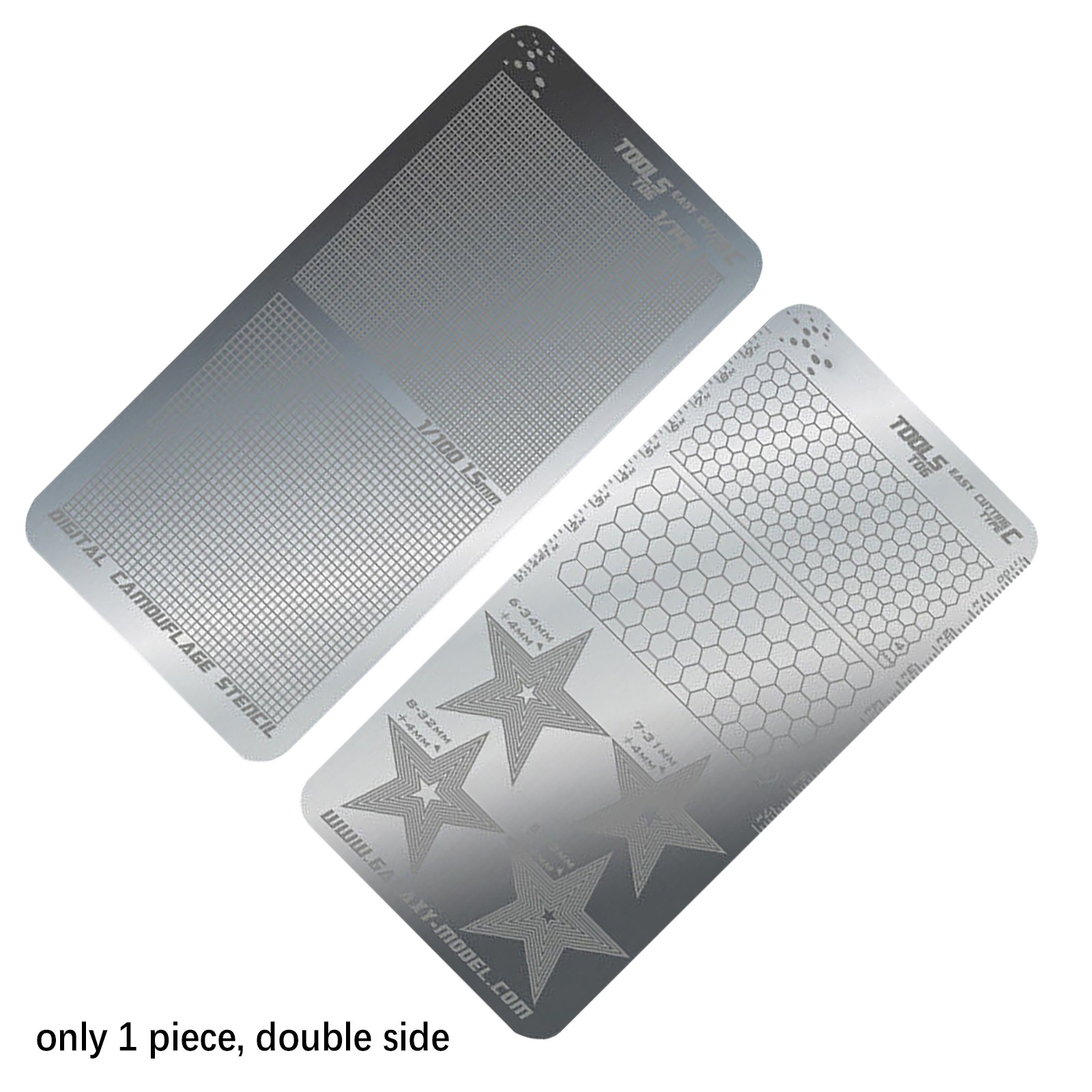 T06A03 Stainless Steel Masking Sheet Easy Cutting Type Board Hobby Tools Fuu