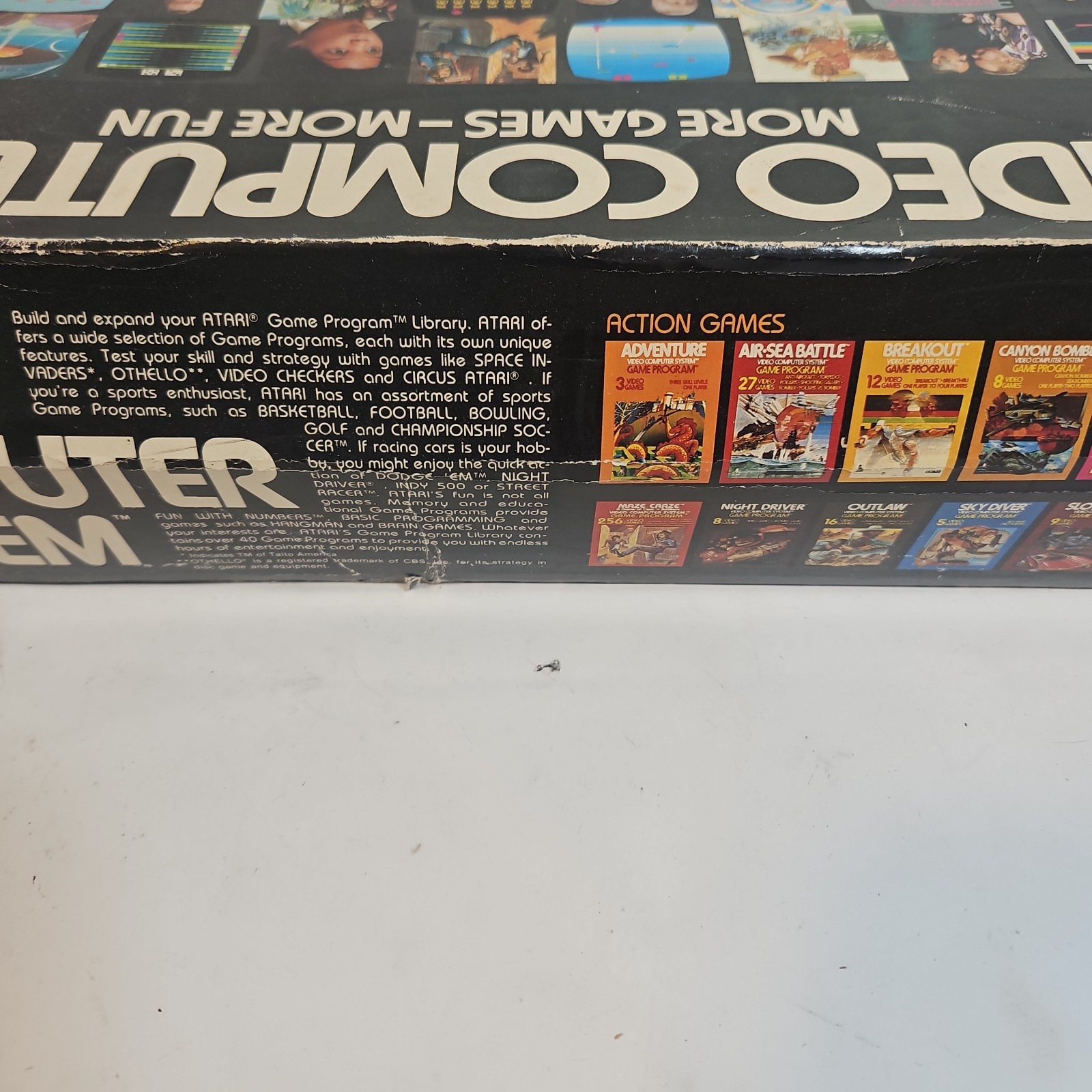 Atari 2600 Console, two sticks, two paddles. With Box. UNTESTED. Model CX-2600A