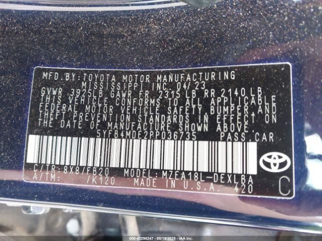 COROLLA   2023 Glove Box 4738093