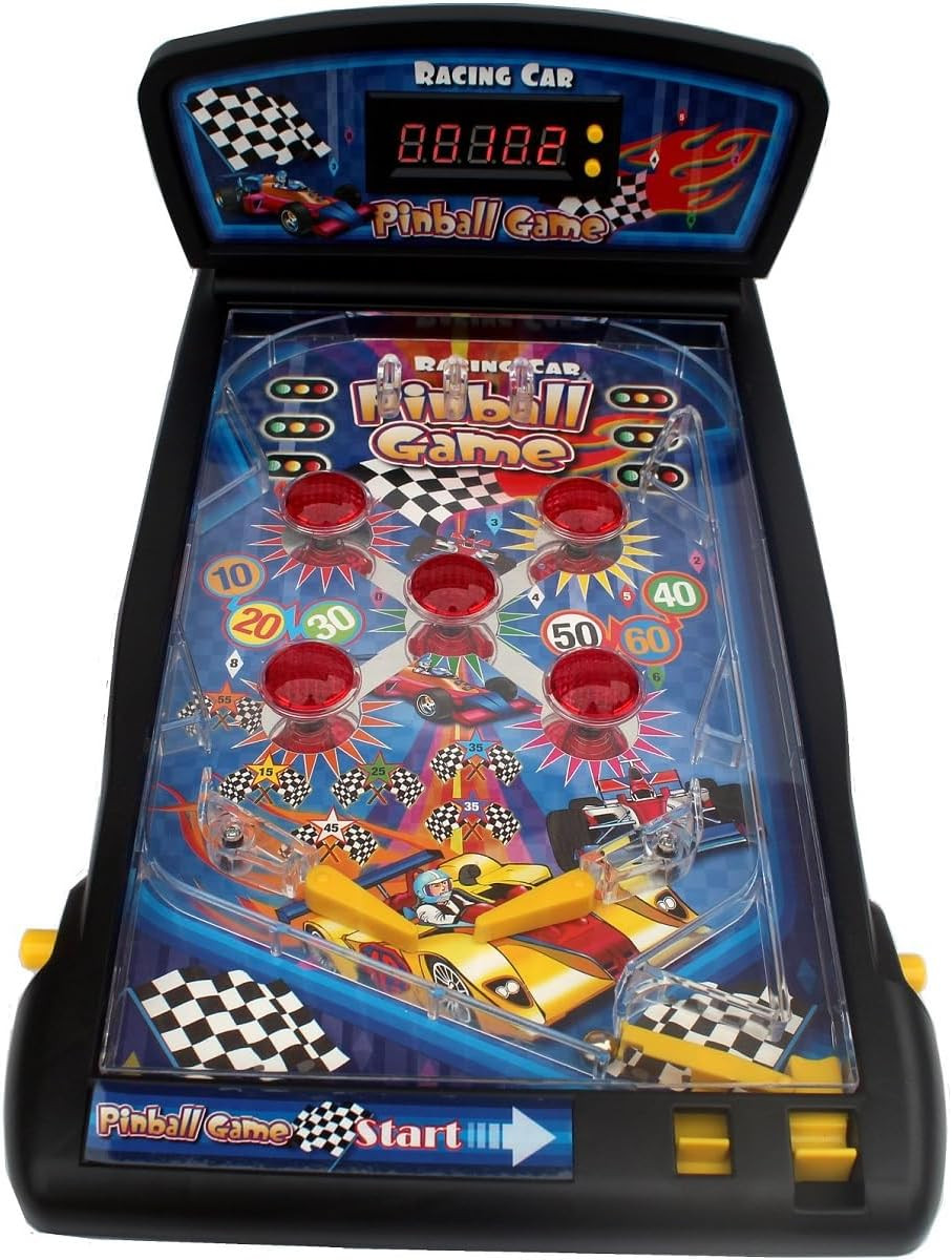 Pinball Machine, Electronic Tabletop Game, 16.5 Inch Table Pinball...