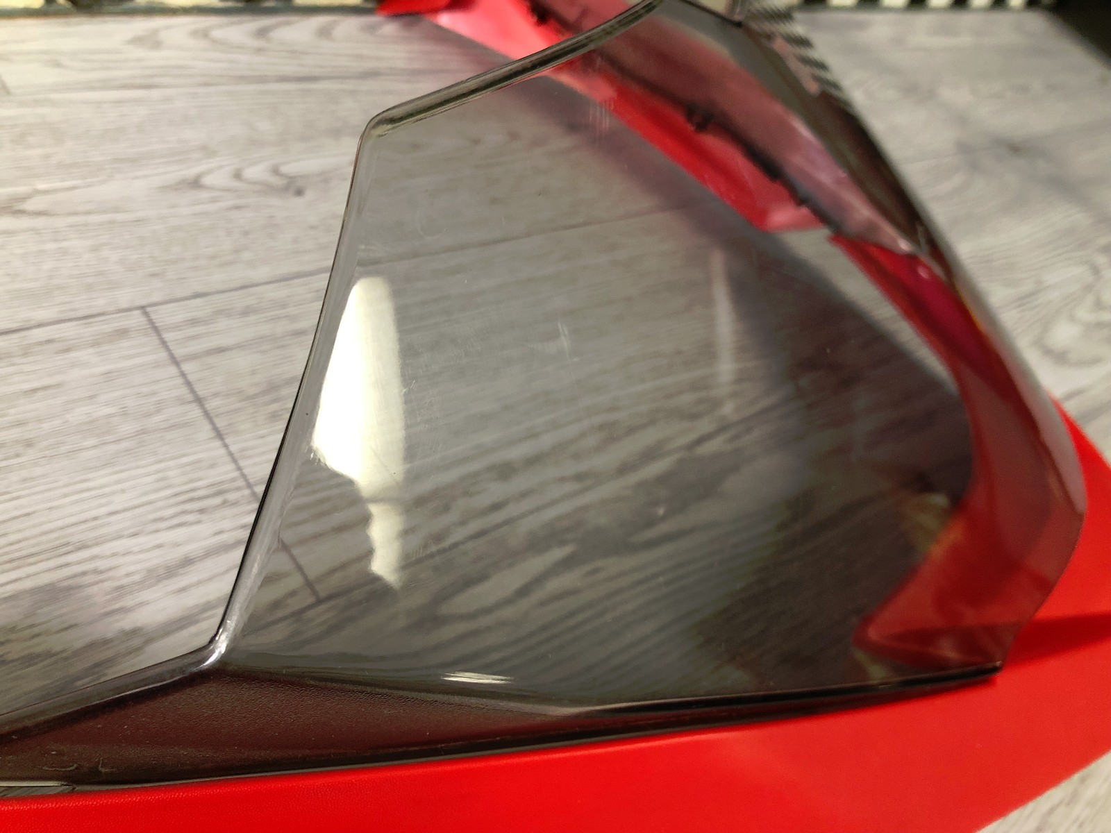 Ski-Doo OEM Clear Windshield w/ Red Mount BRP LYNX Low