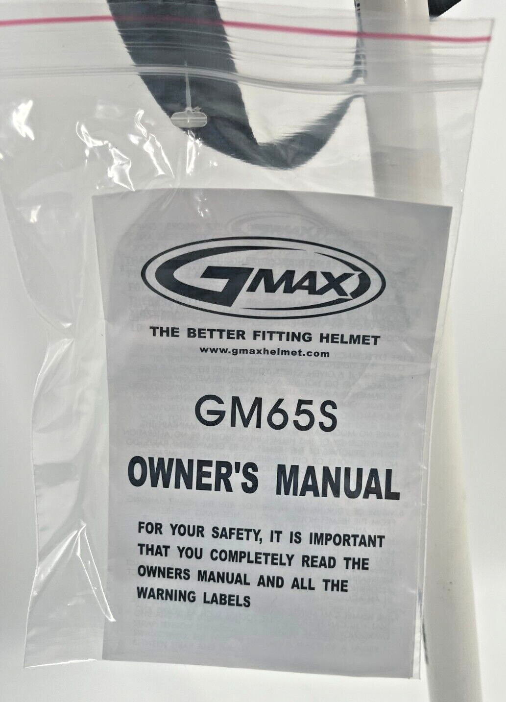 GMAX GM65S PEAK Solid Full Dressed Helmet FLAT WHITE Size SMALL 55-56CM