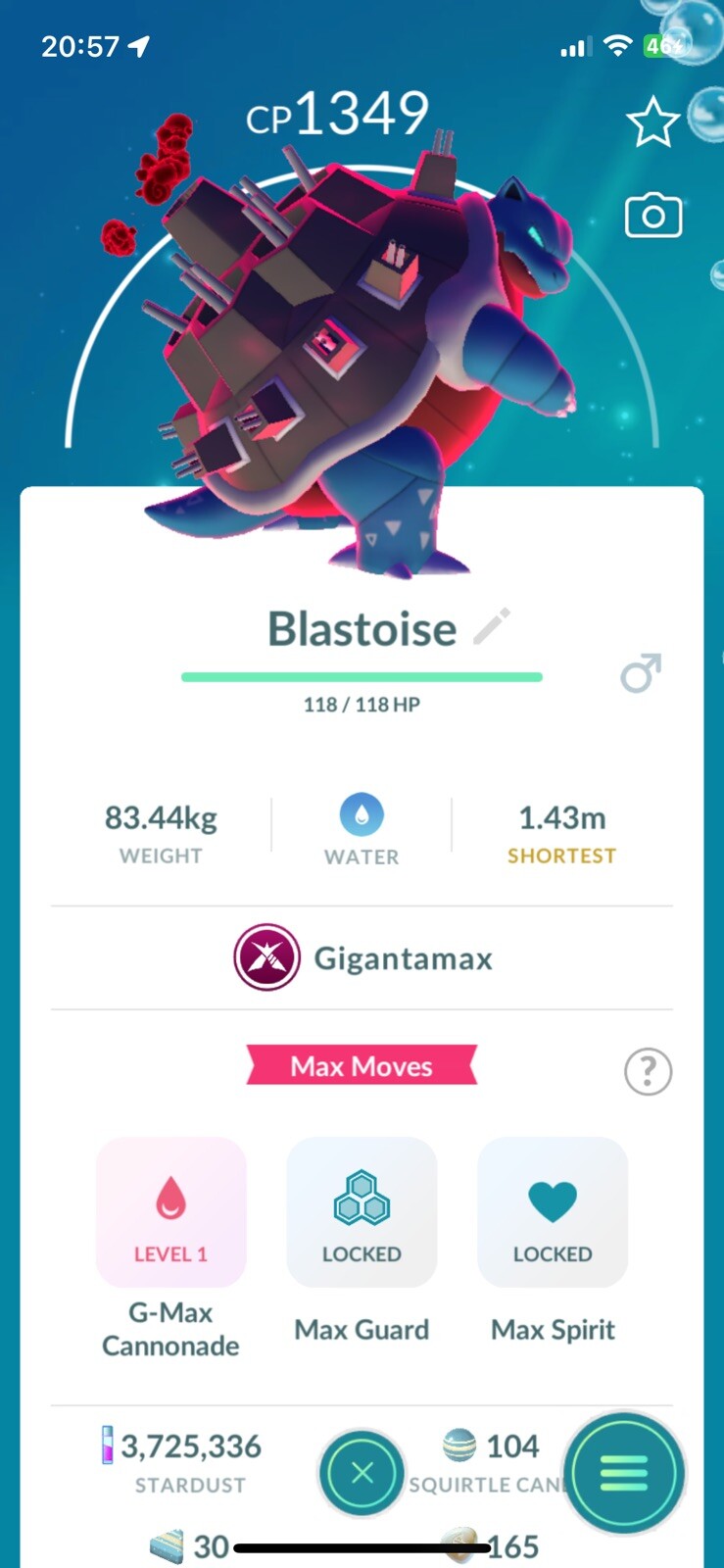 Gigantamax Blastoise - Pokémon Trade Go