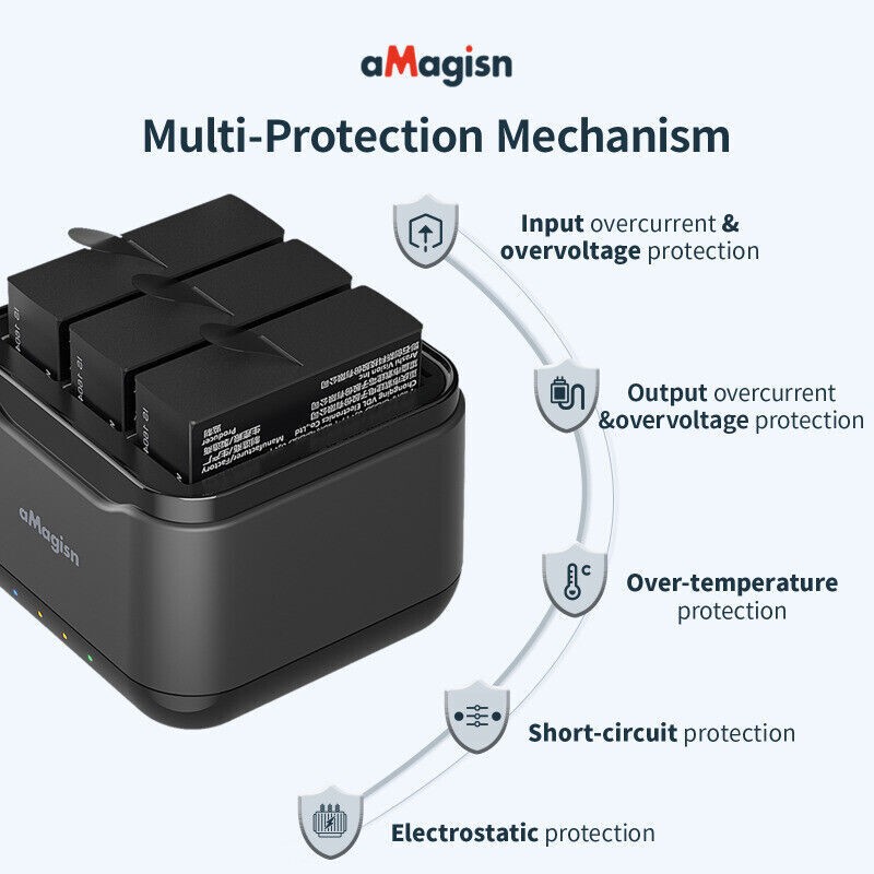 Battery Charging Hub Charger for Insta360 Ace/Ace Pro Camera Charging Accessory