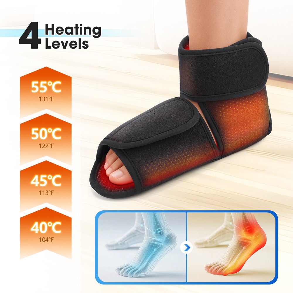Foot and Ankle Massager Air Compression for Circulation Feet relax  4Modes Heat