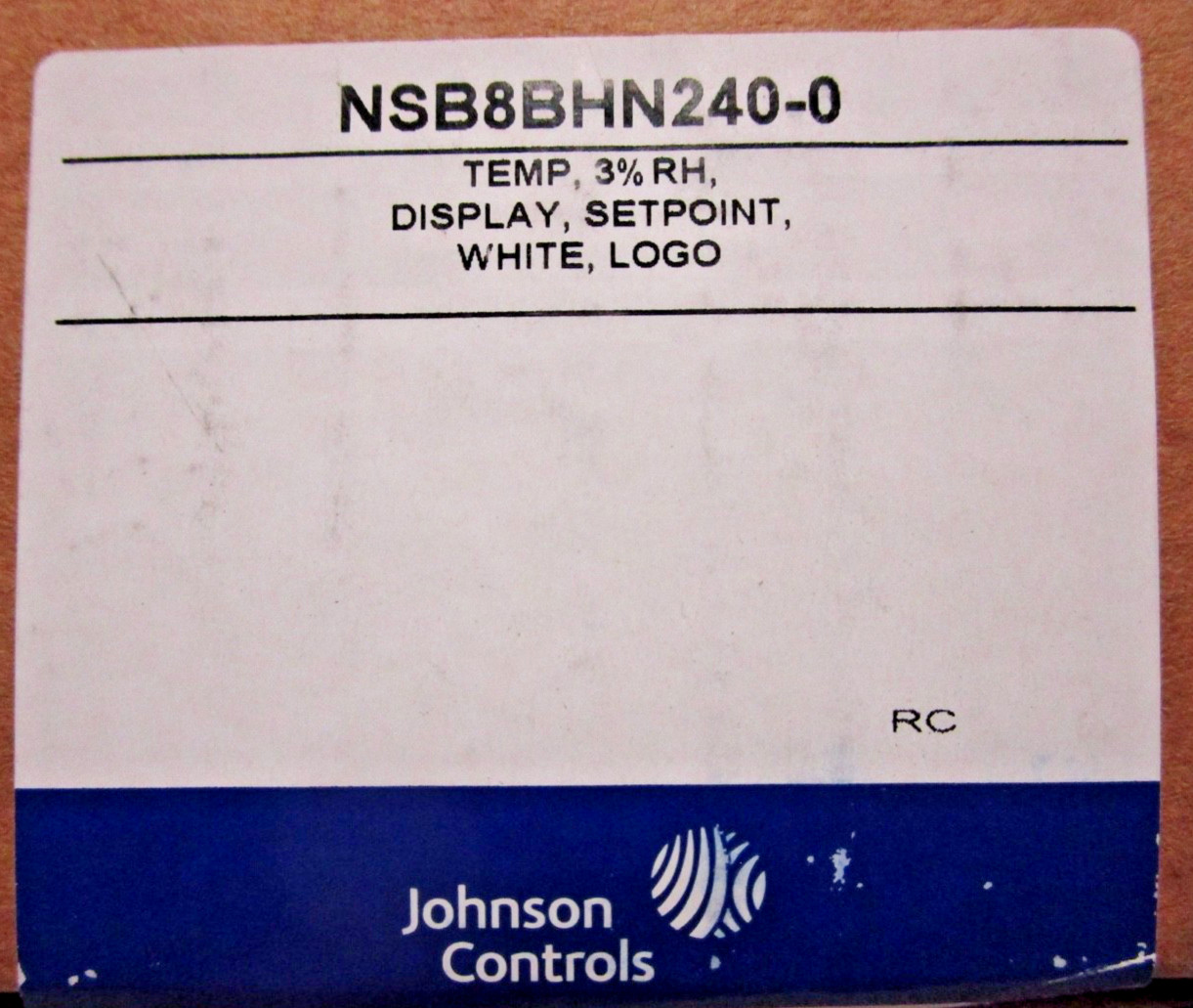 JOHNSON CONTROLS NETWORK HUMIDITY AND TEMPERATURE SENSOR #NSB8BHN240-0 NEW