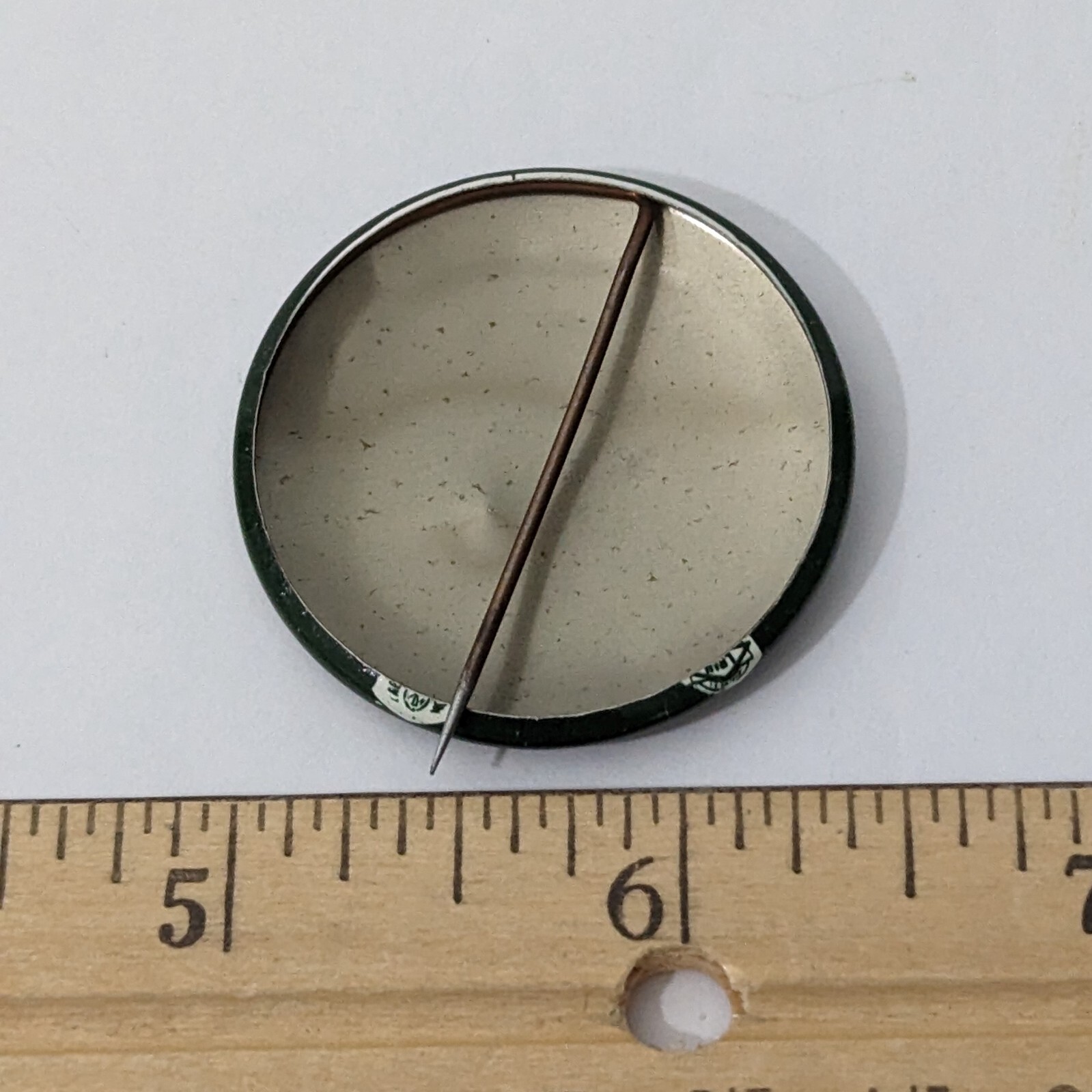 Morse 1 3/8" Green and White - Political Campaign Pinback Button