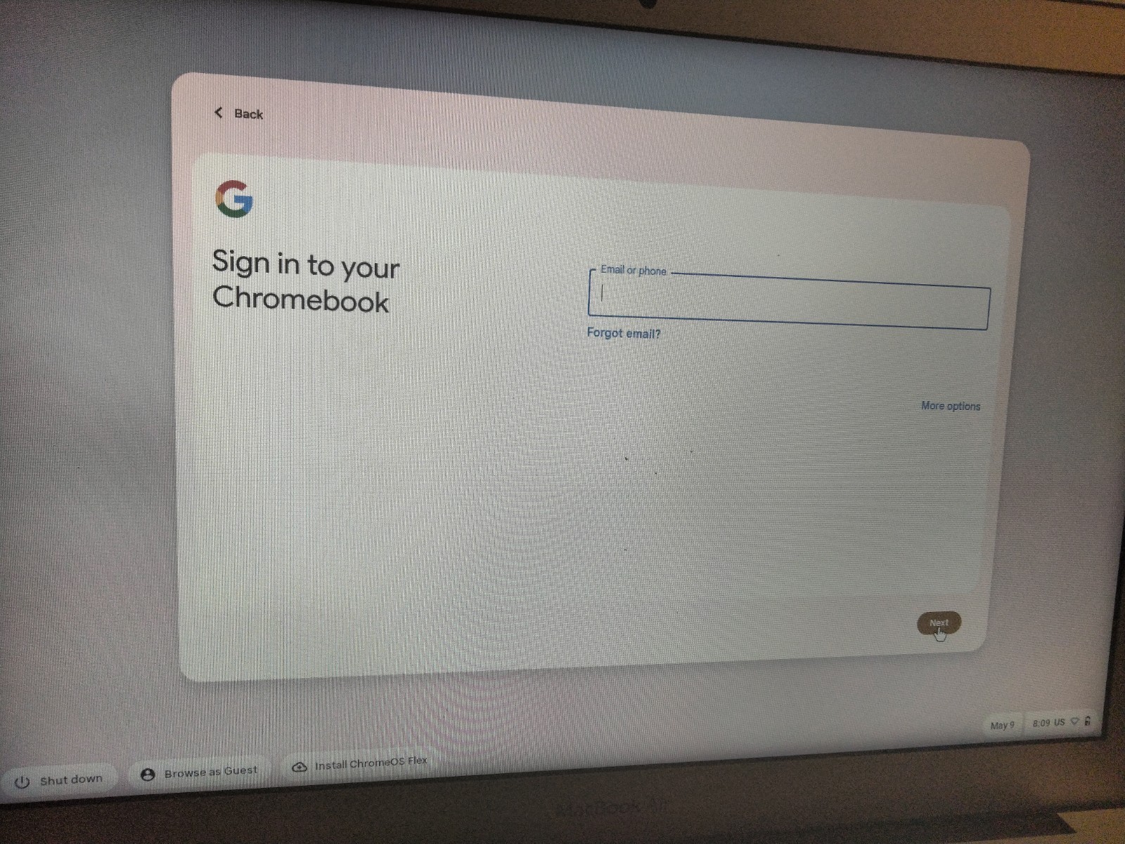 Chrome OS flex PC Installation USB: BOOTABLE USB