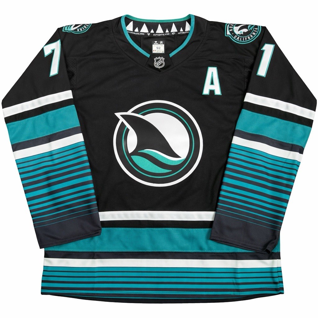 Macklin Celebrini Jersey San Jose Sharks Black Mens Large #71 Stitched Hockey