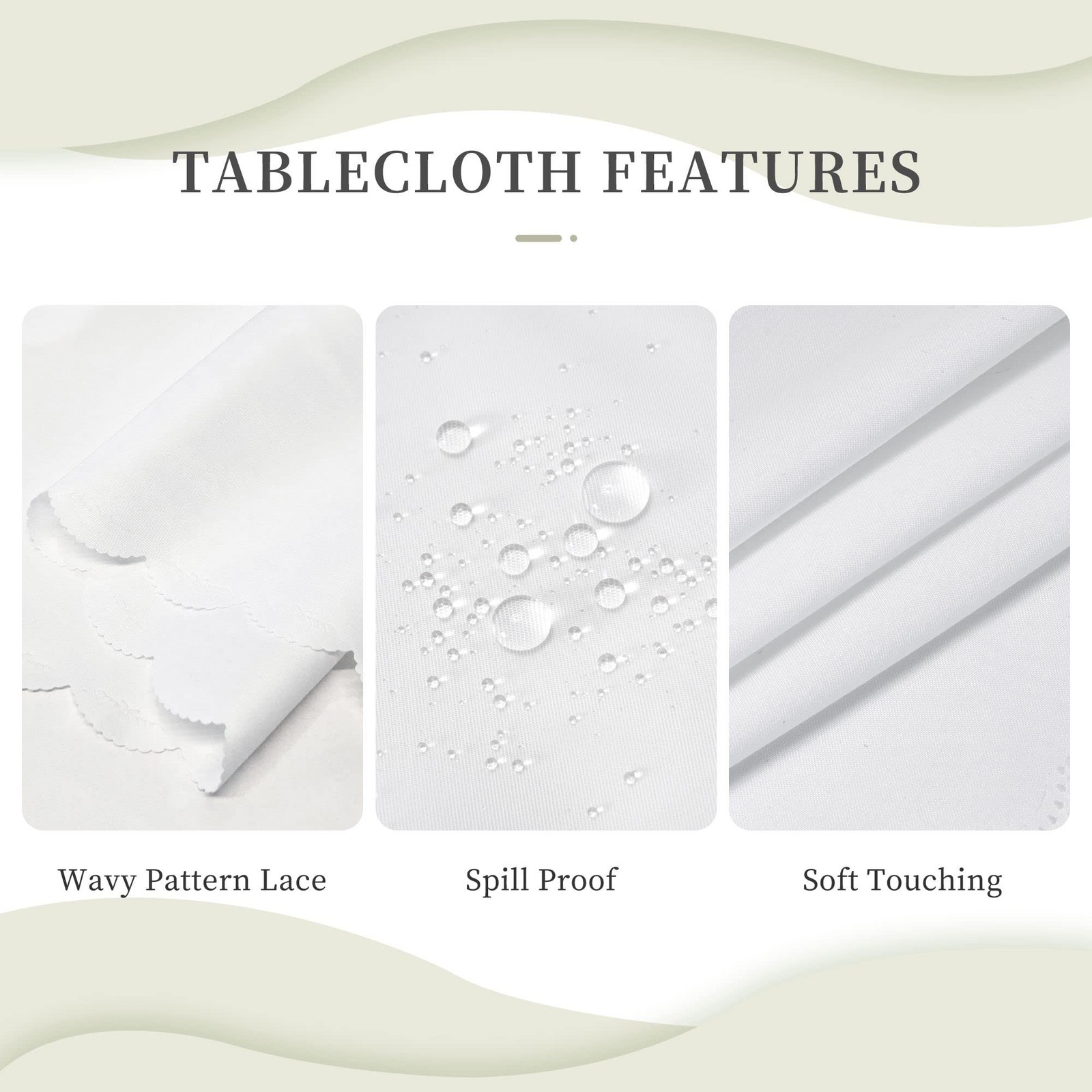 St. Patrick's Day Round Tablecloth 60 Inch Polyester Washable Table Cover Hom...