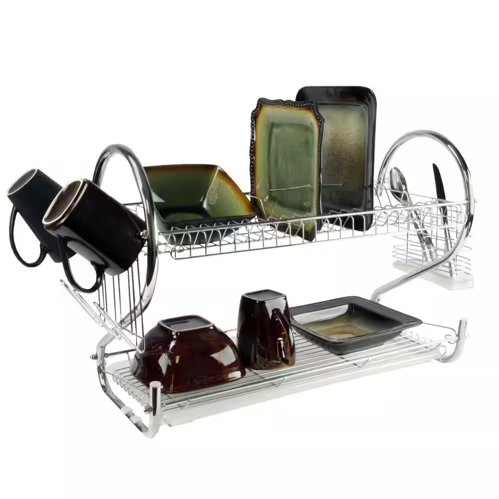 22 In. 2-Shelf Dish Rack