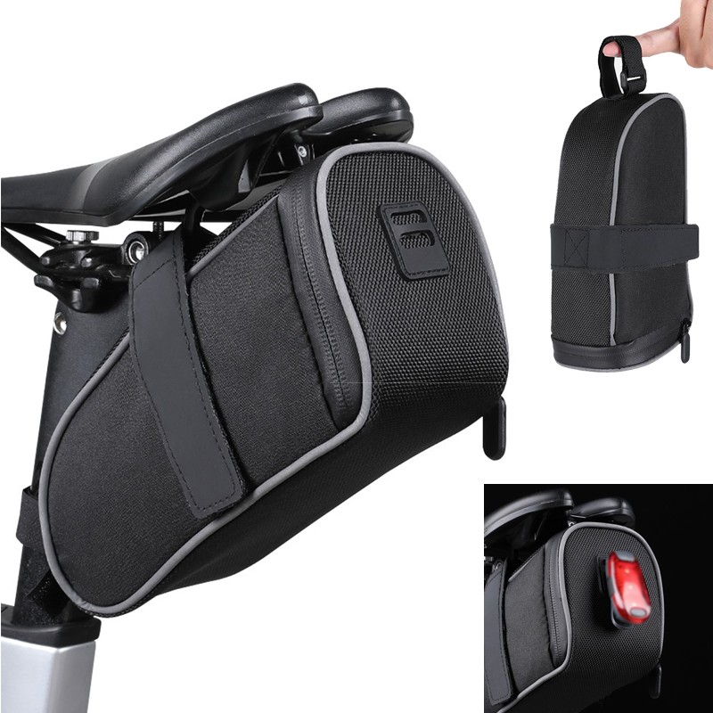 Mountain Bike Road Bicycle Portable Tail Saddle Seat Nylon Bag Cycling Large