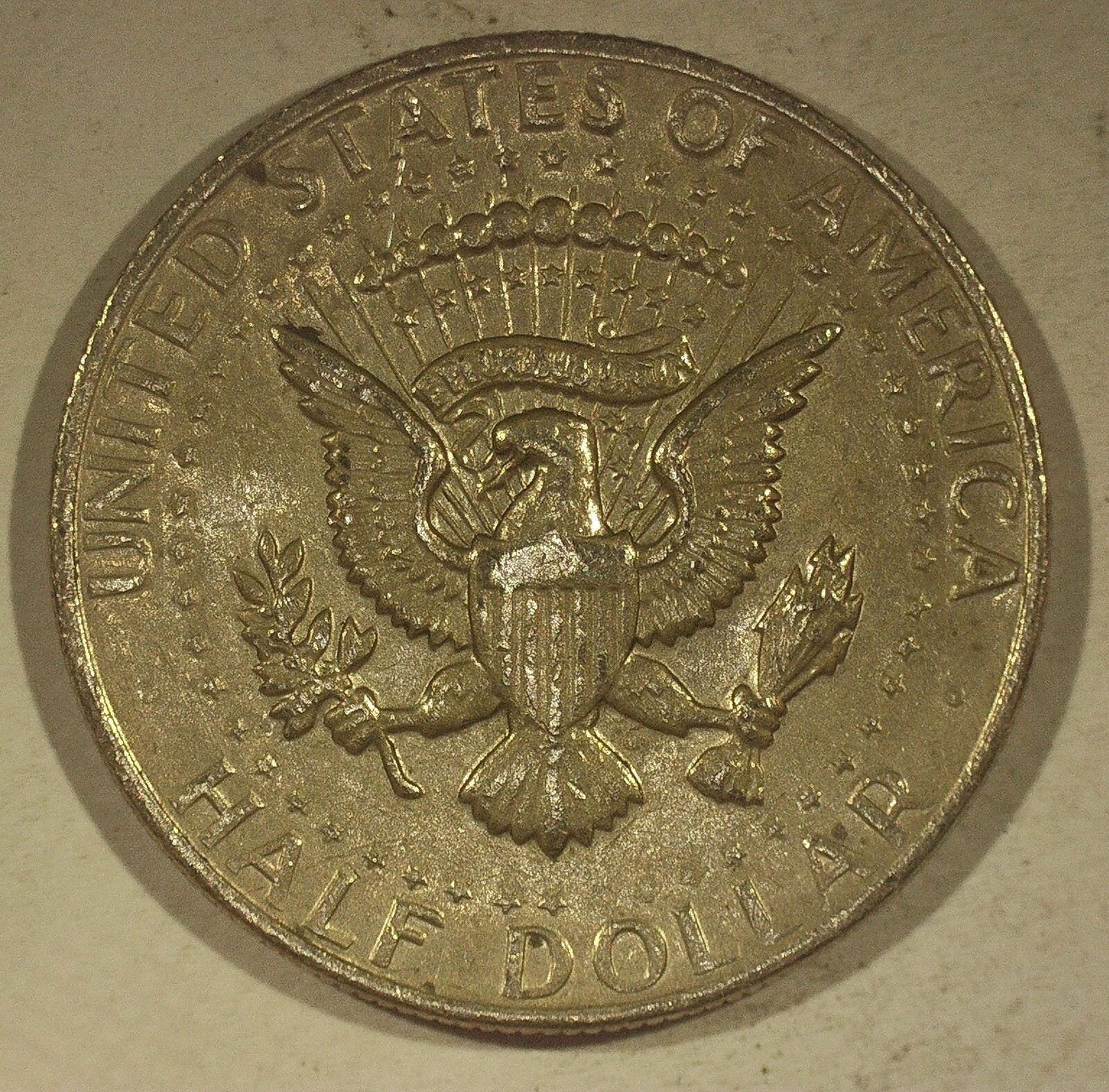 1972 Kennedy Reverse  Strike Through Error On Stars