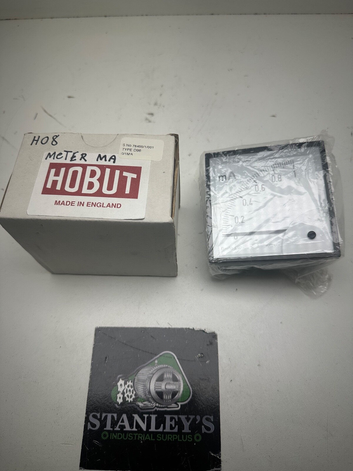 Hobut D96 0-1 Milliamp Panel Meter New