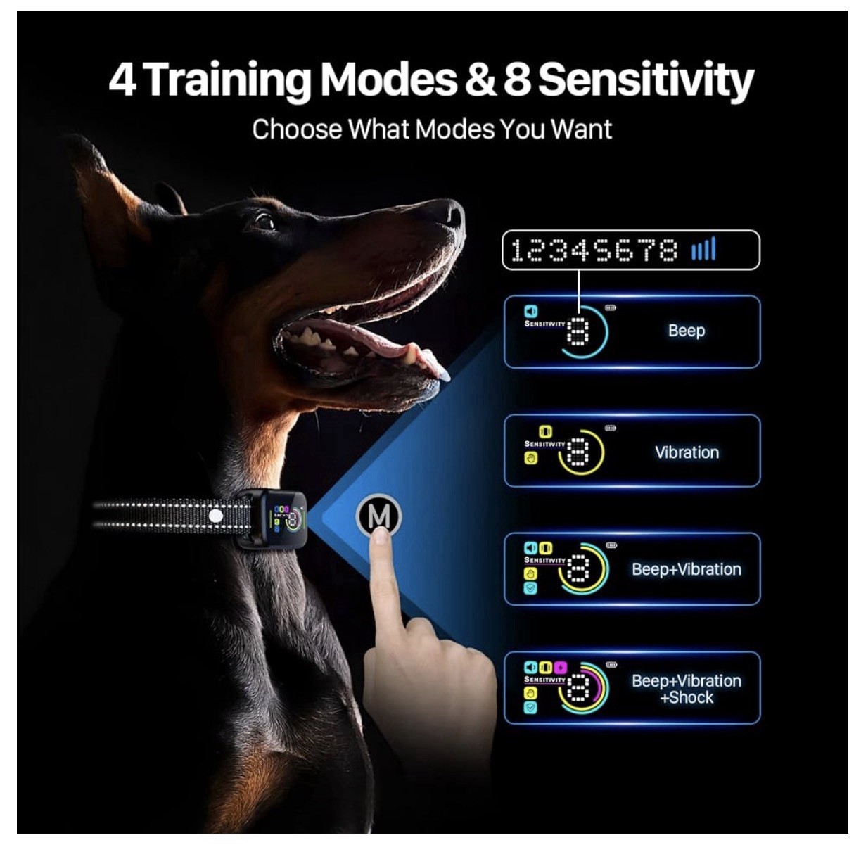 Dog Smart Anti Barking Training Collar - 2 Pack