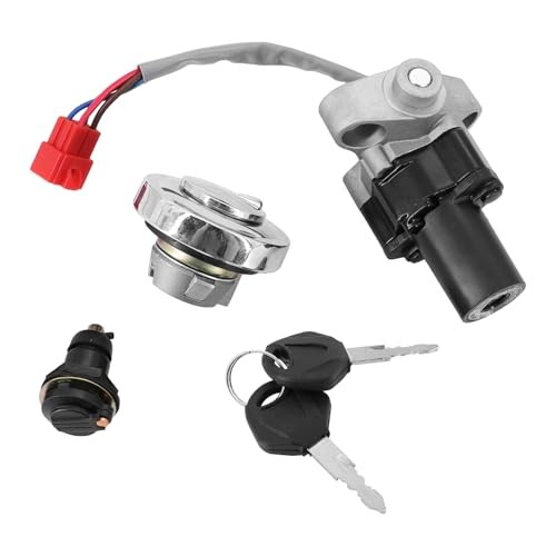 Ignition Switch Lock Set with Fuel Gas Cap Lock Keys 4TR-82021-00 for Yama-ha