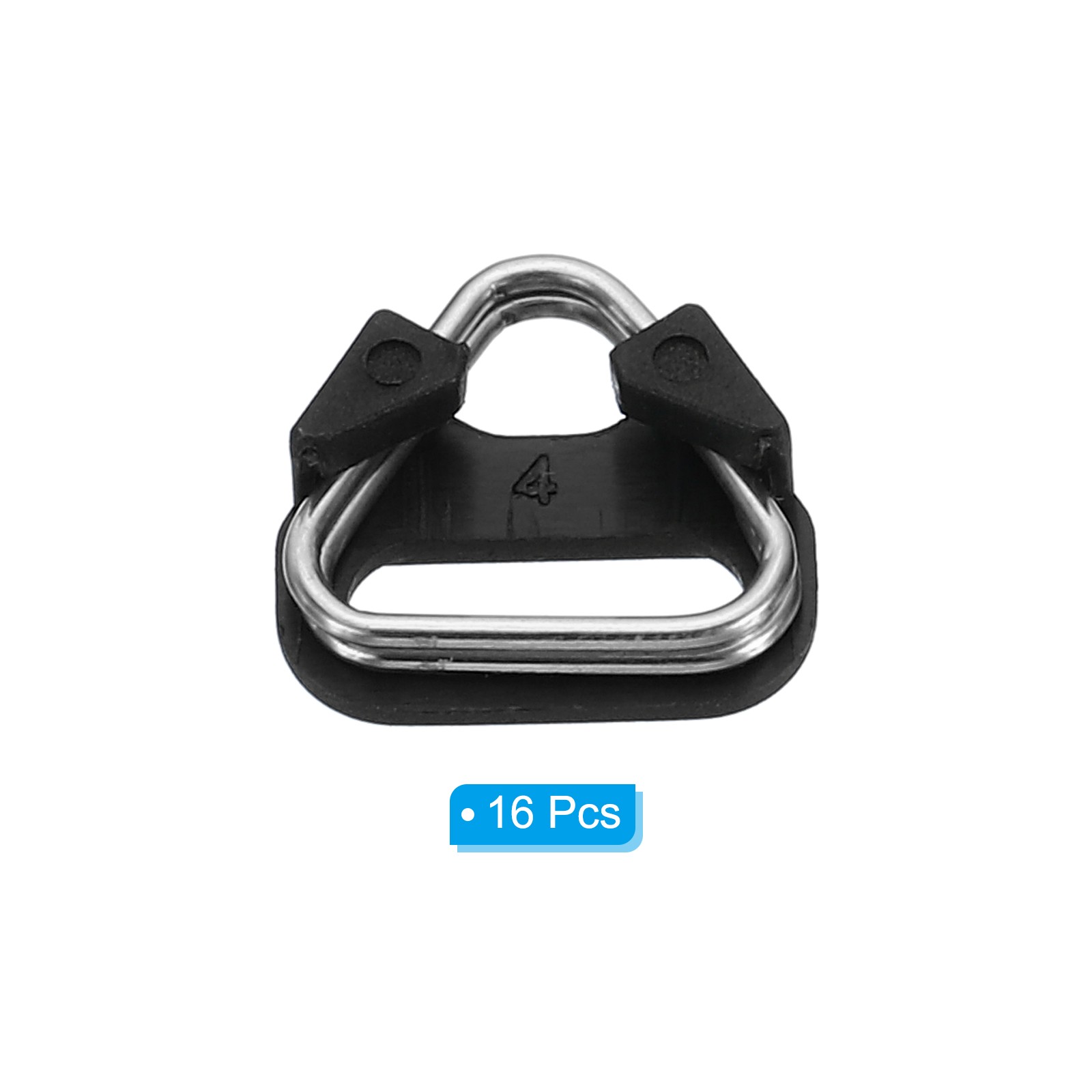 Camera Strap Lug Ring, 16 Pack Metal Triangle Split Hook Adapter with Cap