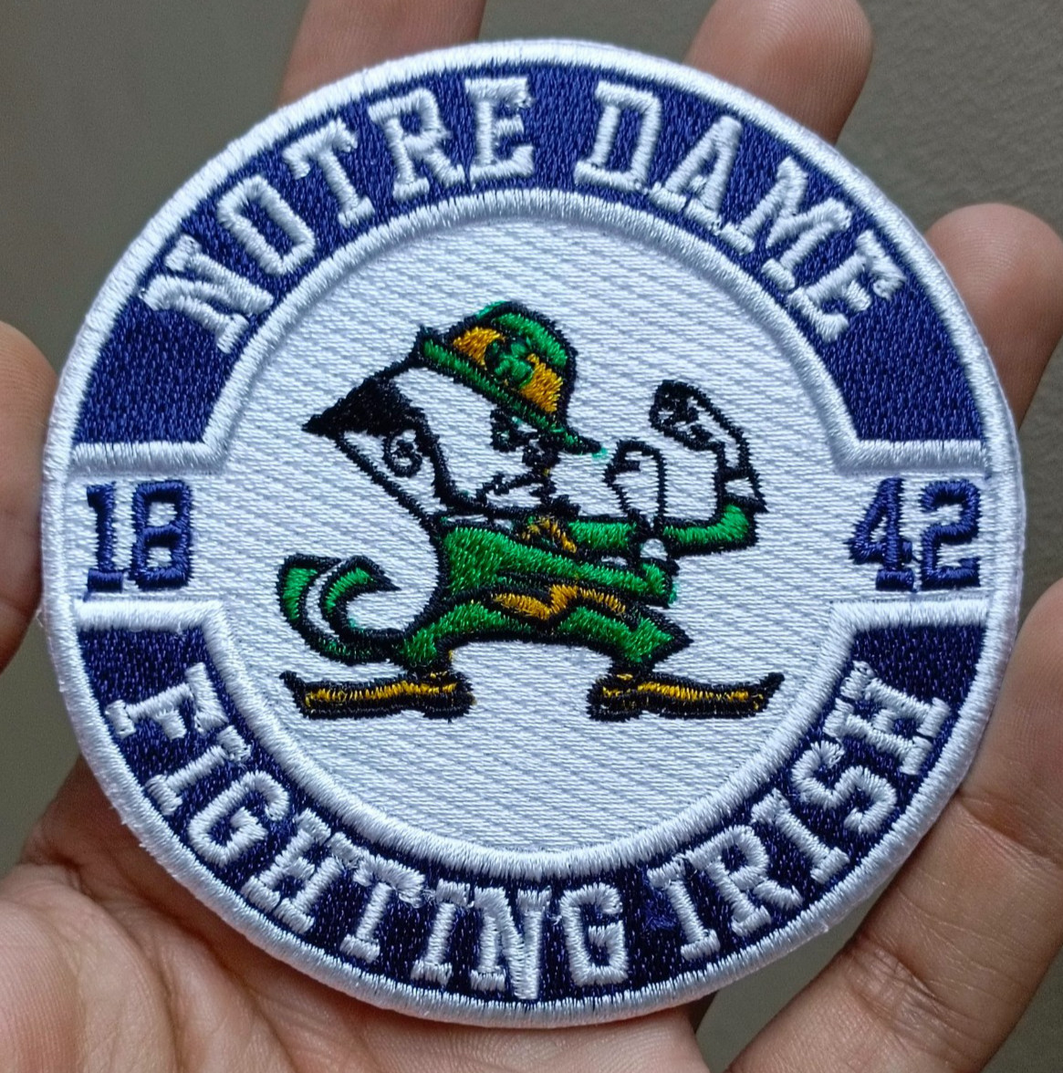 Notre Dame Fighting Irish NCAA Team Logo Iron On Patch - Sew Patch - Embroidered