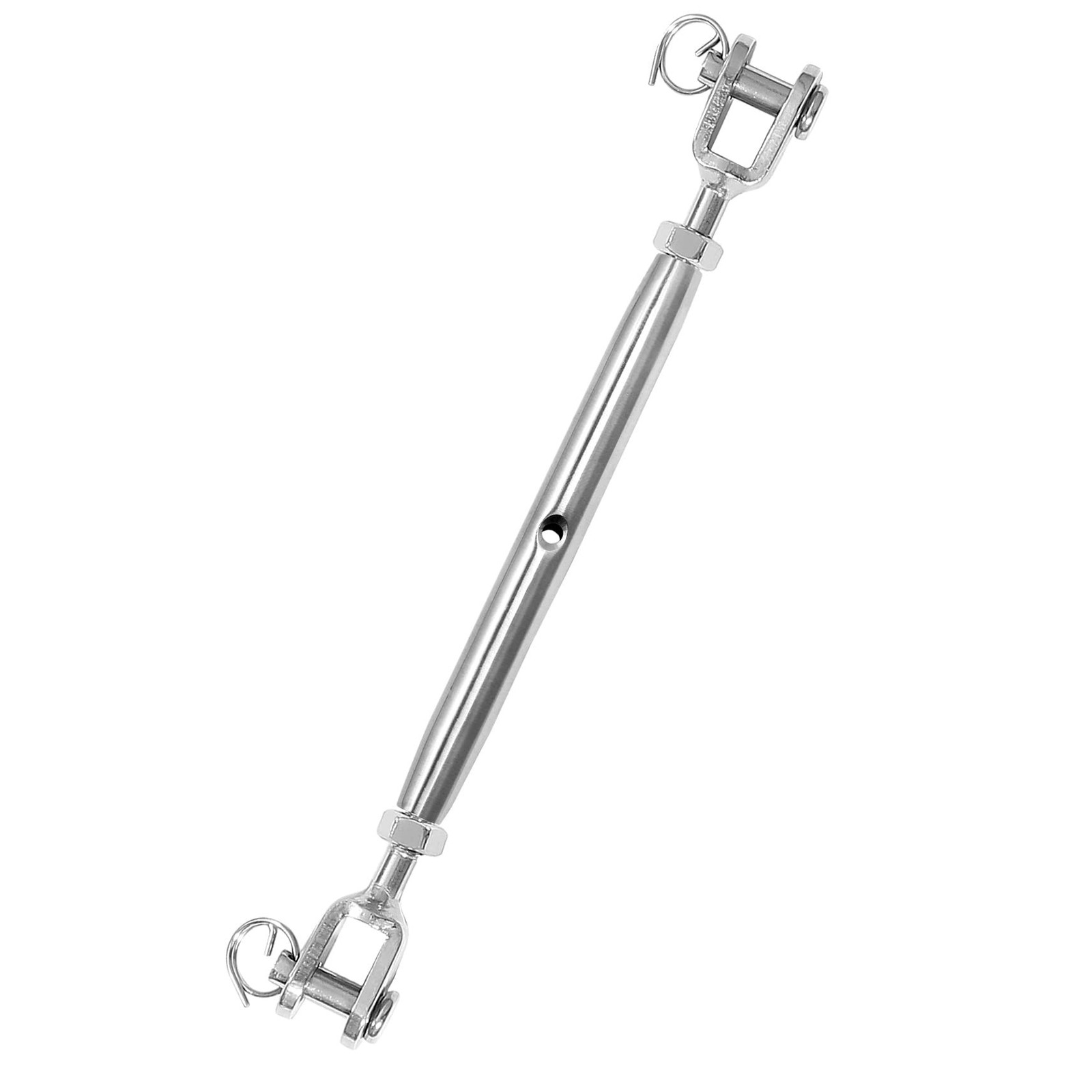 5PCS M5 Jaw and Jaw Turnbuckle, Stainless Steel Turnbuckle Heavy Duty Turn Bu...