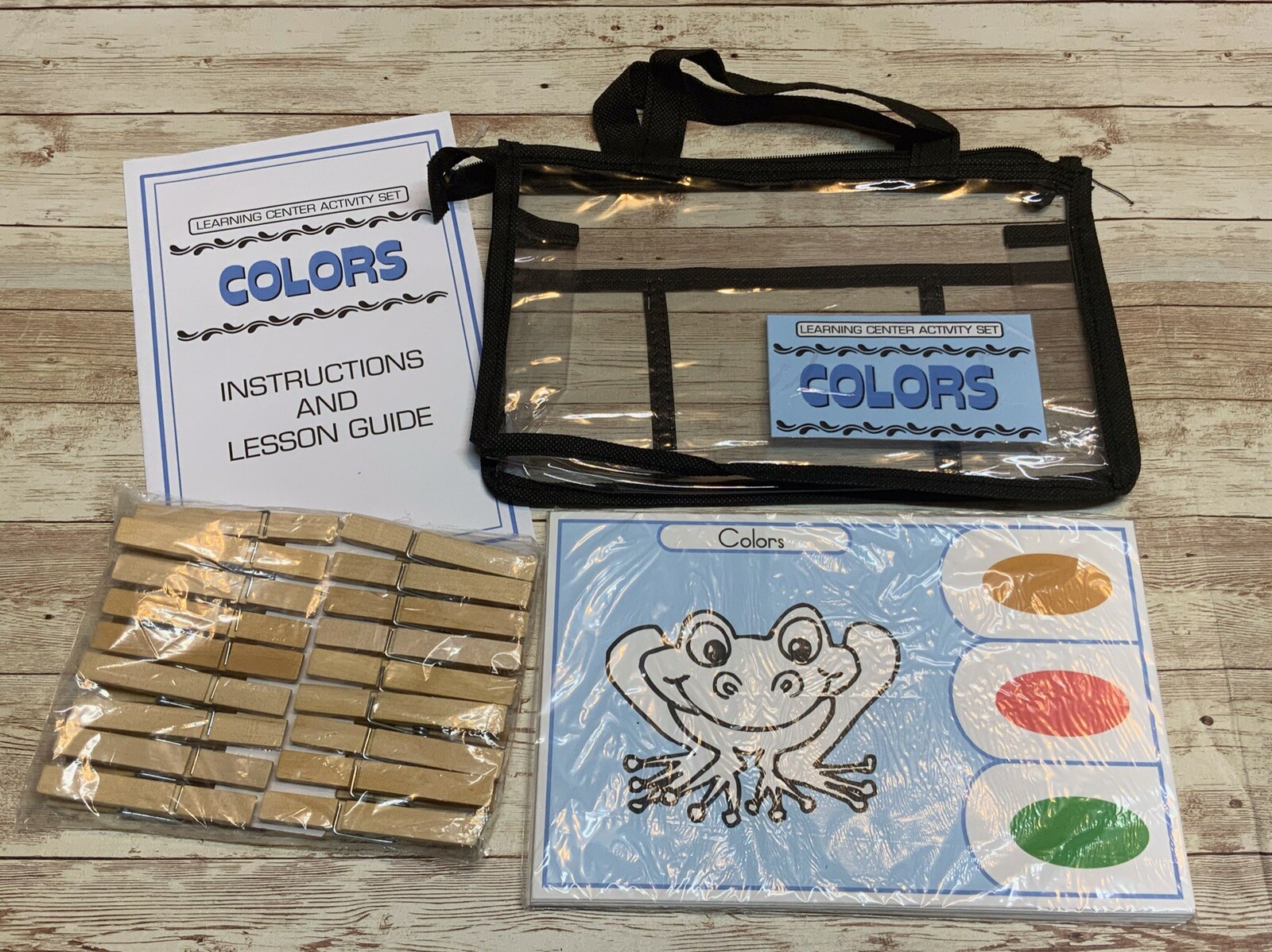 Learning Center Activity Set - Colors - Clothespin Learning Center