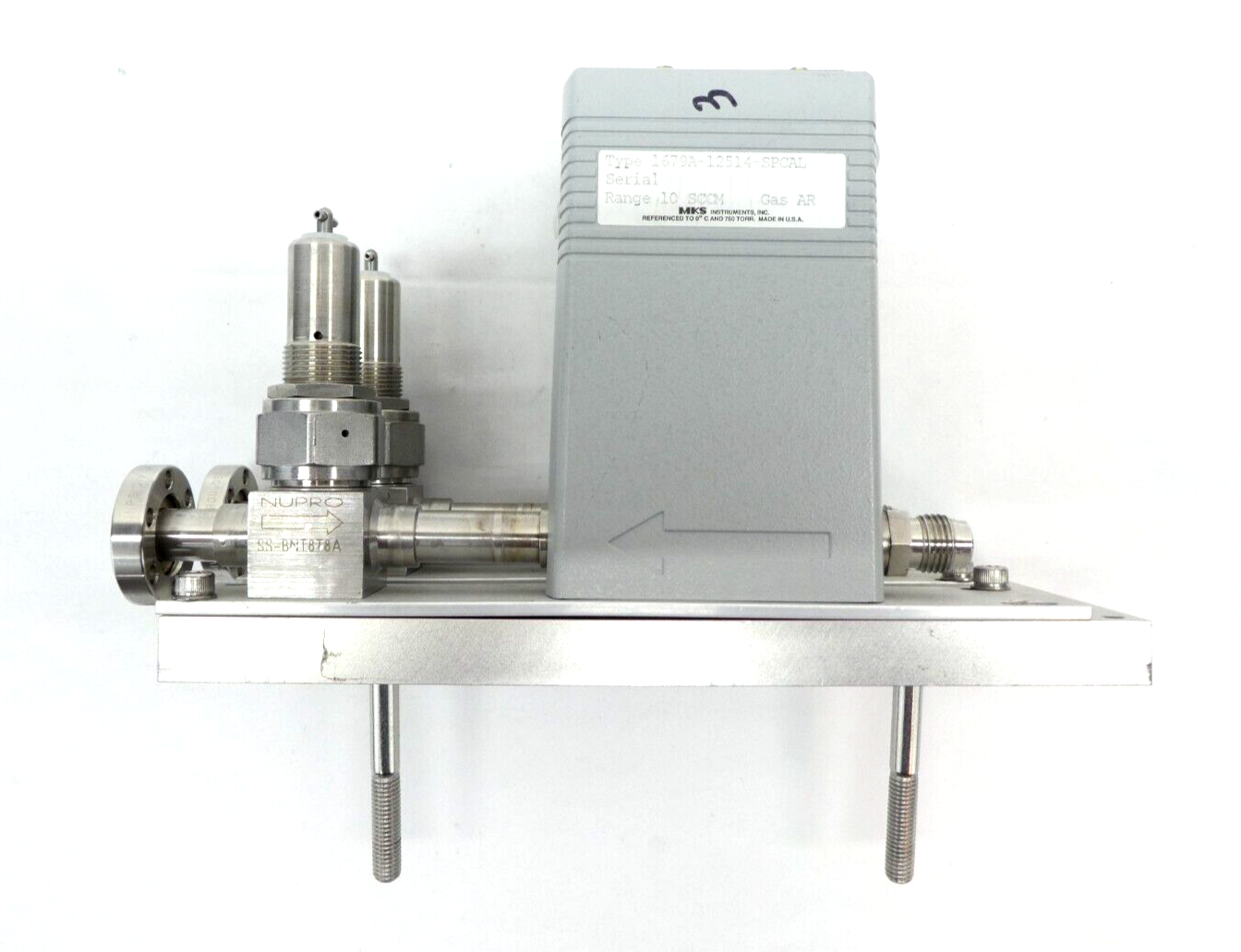 MKS Instruments 1679A-12514-SPCAL Mass Flow Controller MFC Manifold Working
