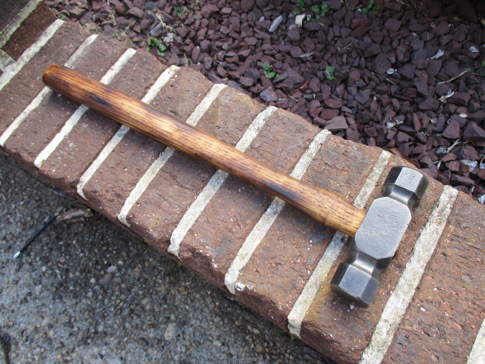 NICE 2.25 Lb Blacksmith Farrier Rounding Forging Hammer Anvil Forge Knifemaking