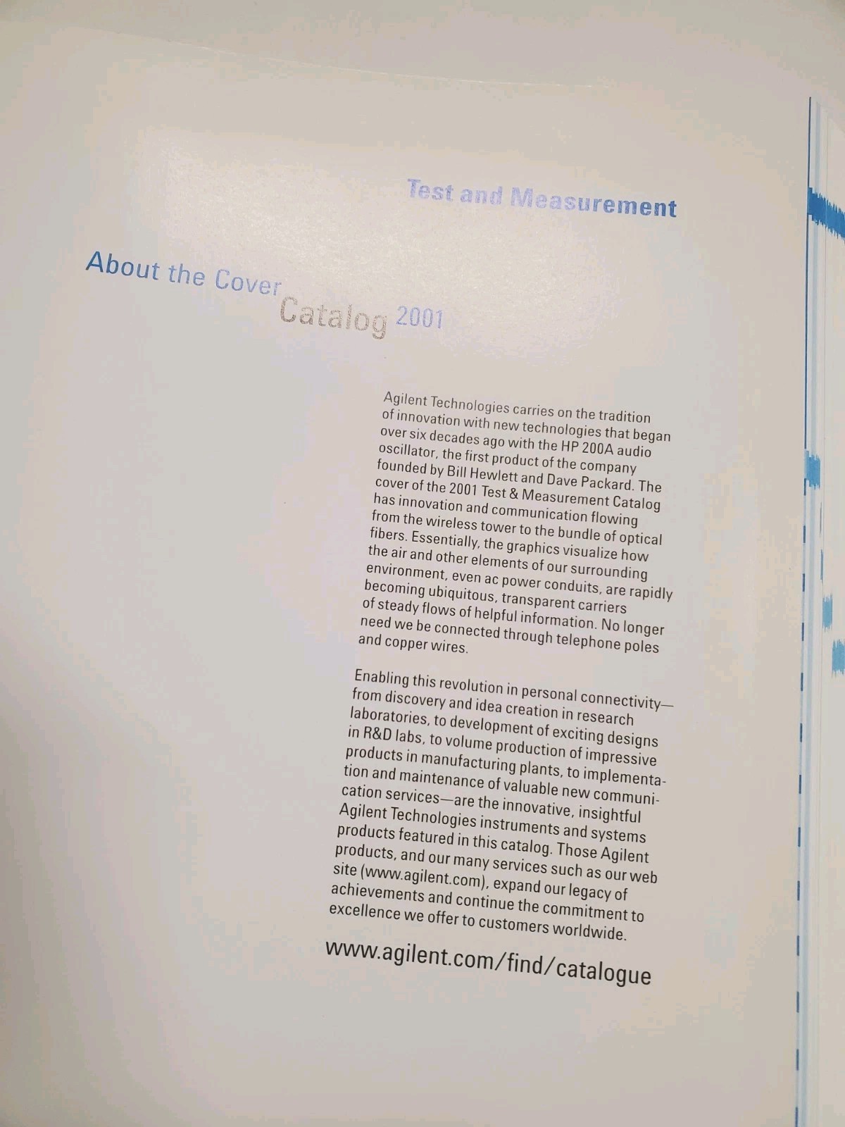 Agilent 2001 Test and Measurement Catalog