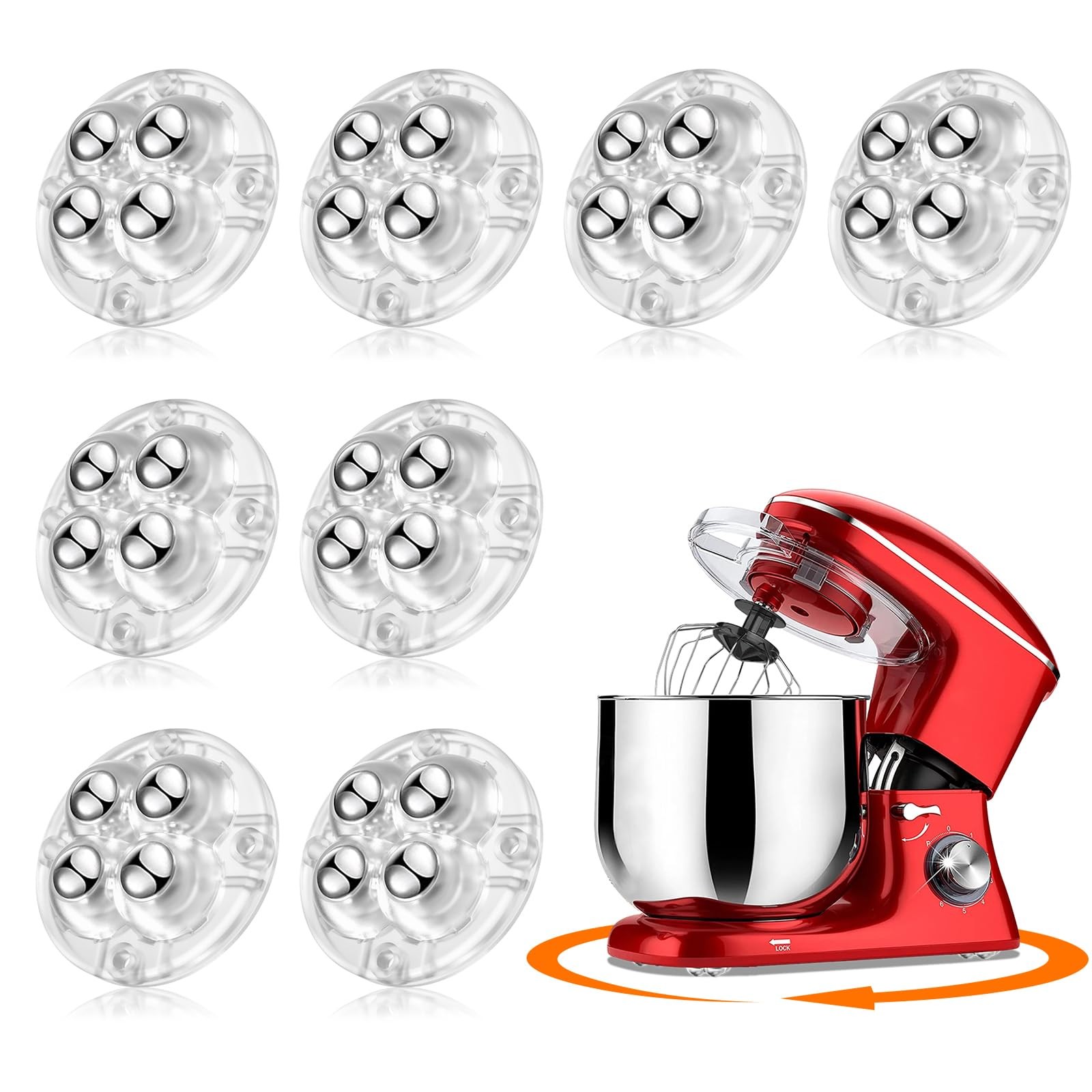 TRVL FIELDER Self Adhesive Caster Wheels 360° Swivel Furniture Movers 4 Pack