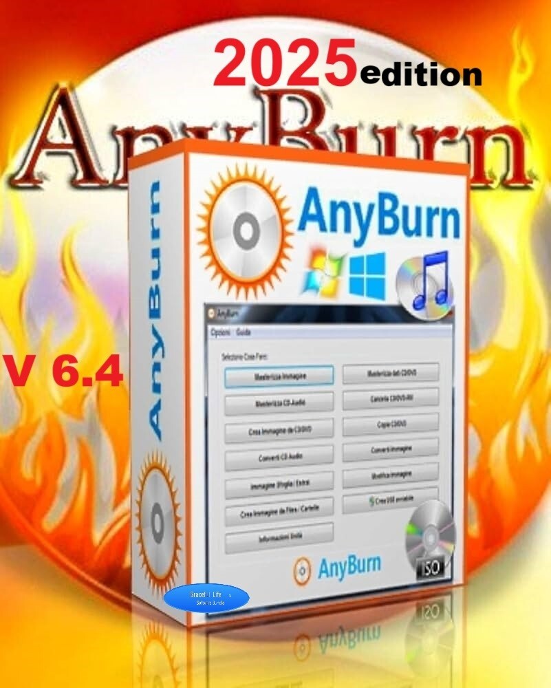 AnyBurn 2025 DVD CD & DVD Burning Software ~ Iso File / Writing on DVD ~ V 6.4