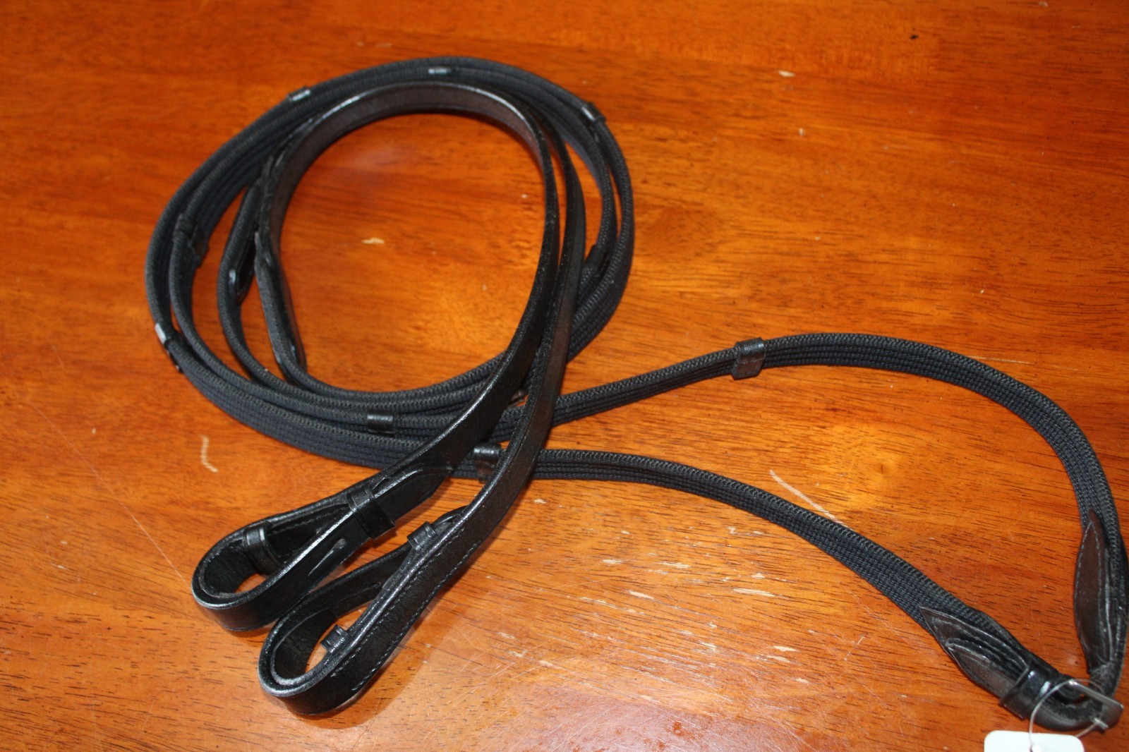 54" Equi Royal Webbed Reins Black