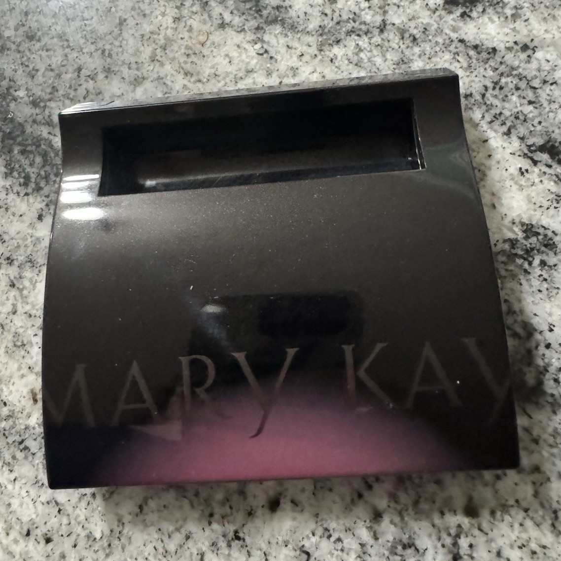 Mary Kay Cosmetic Compact Black Plastic with Mirror
