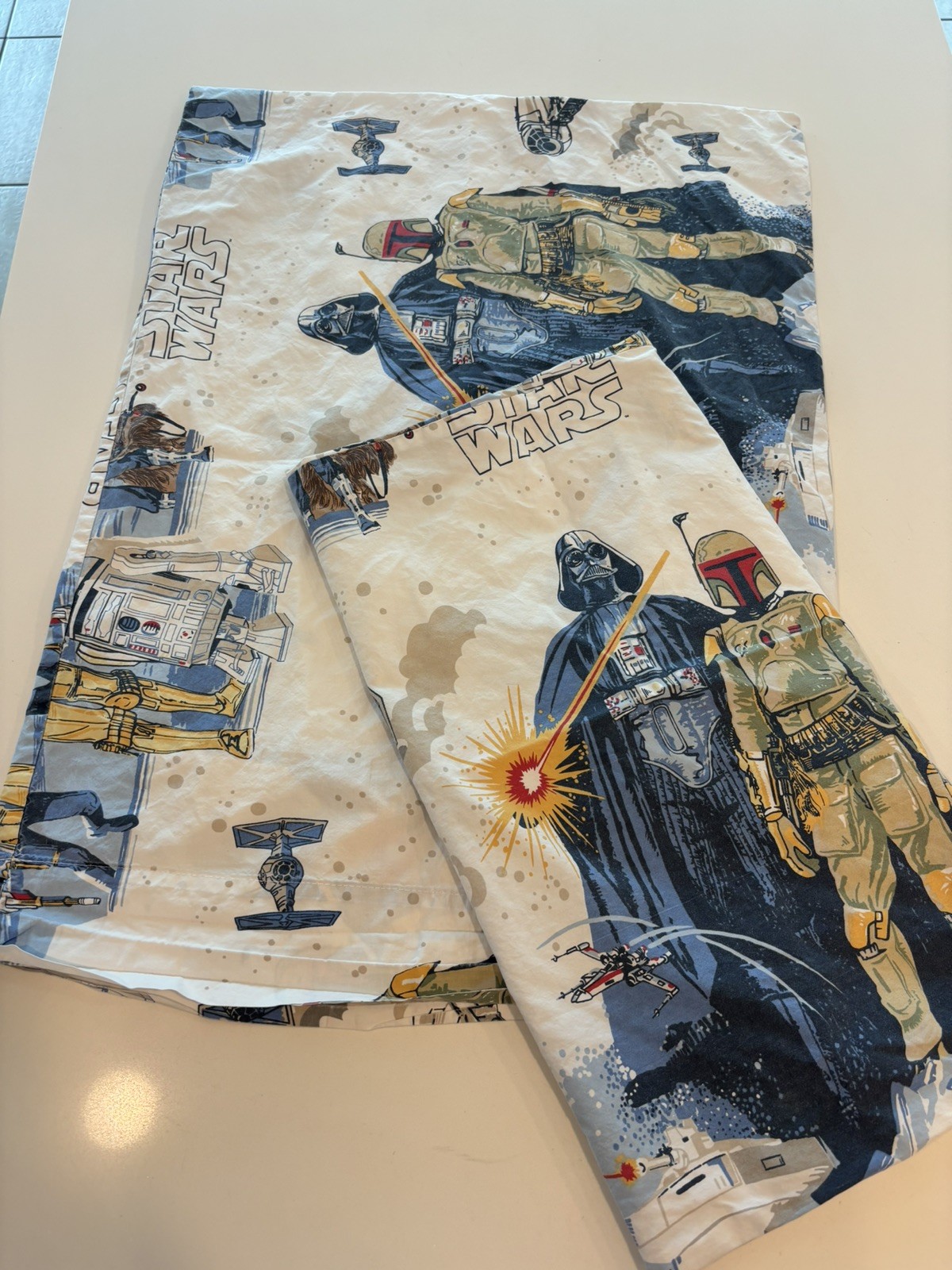 Pottery Barn Kids Star Wars 2  Empire Strikes Back Pillowcases Std