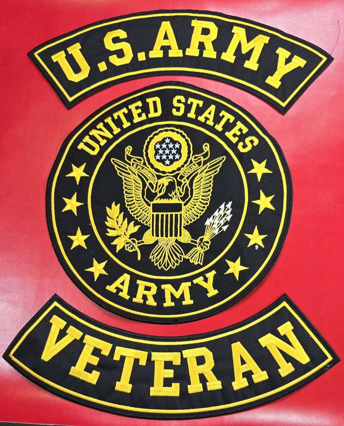 “US ARMY VETERAN” PATCH  FOR JACKEST AND SHIRTS “FREE DELIVERY”