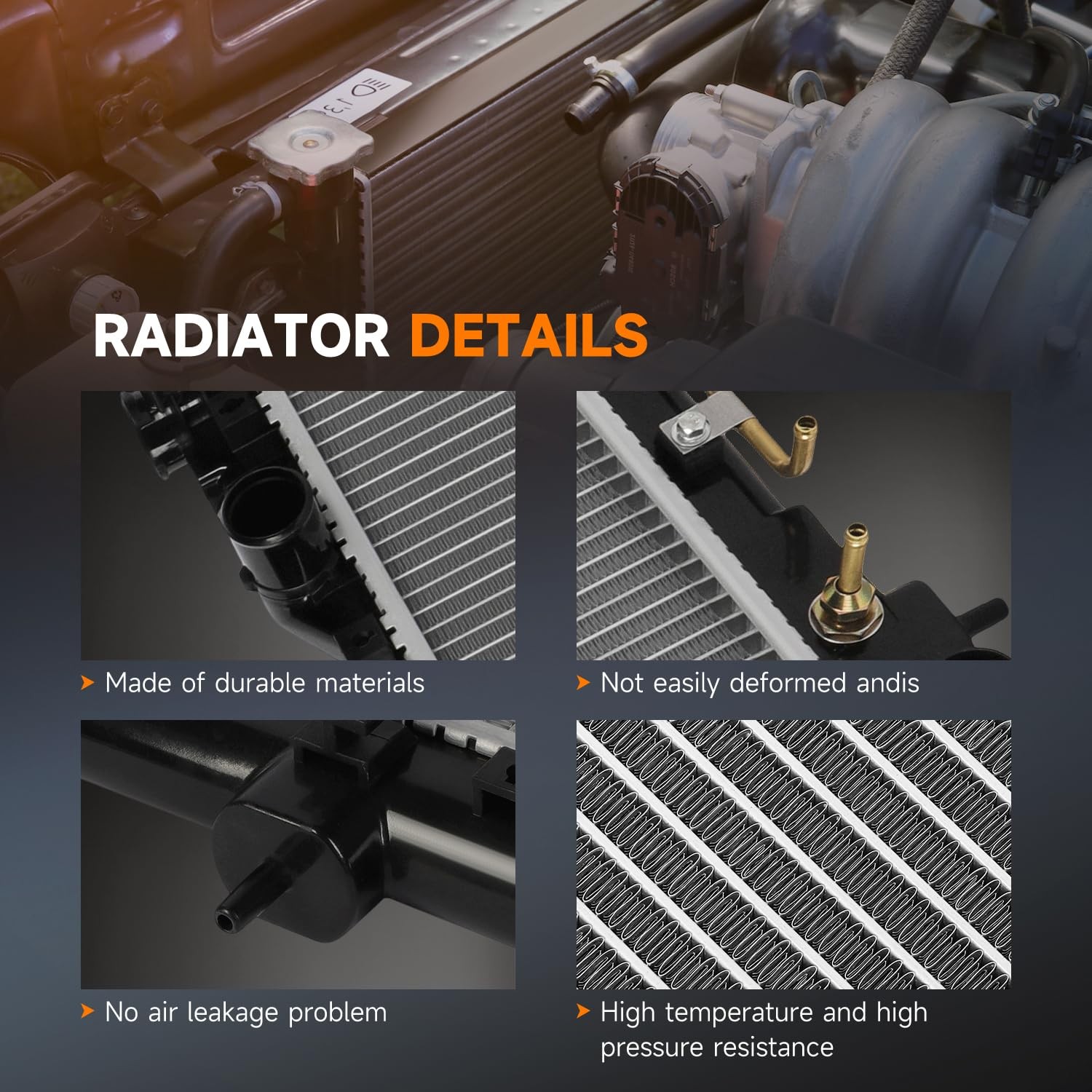 Radiator 2006-2012 Eclipse 2.4L 3.8L